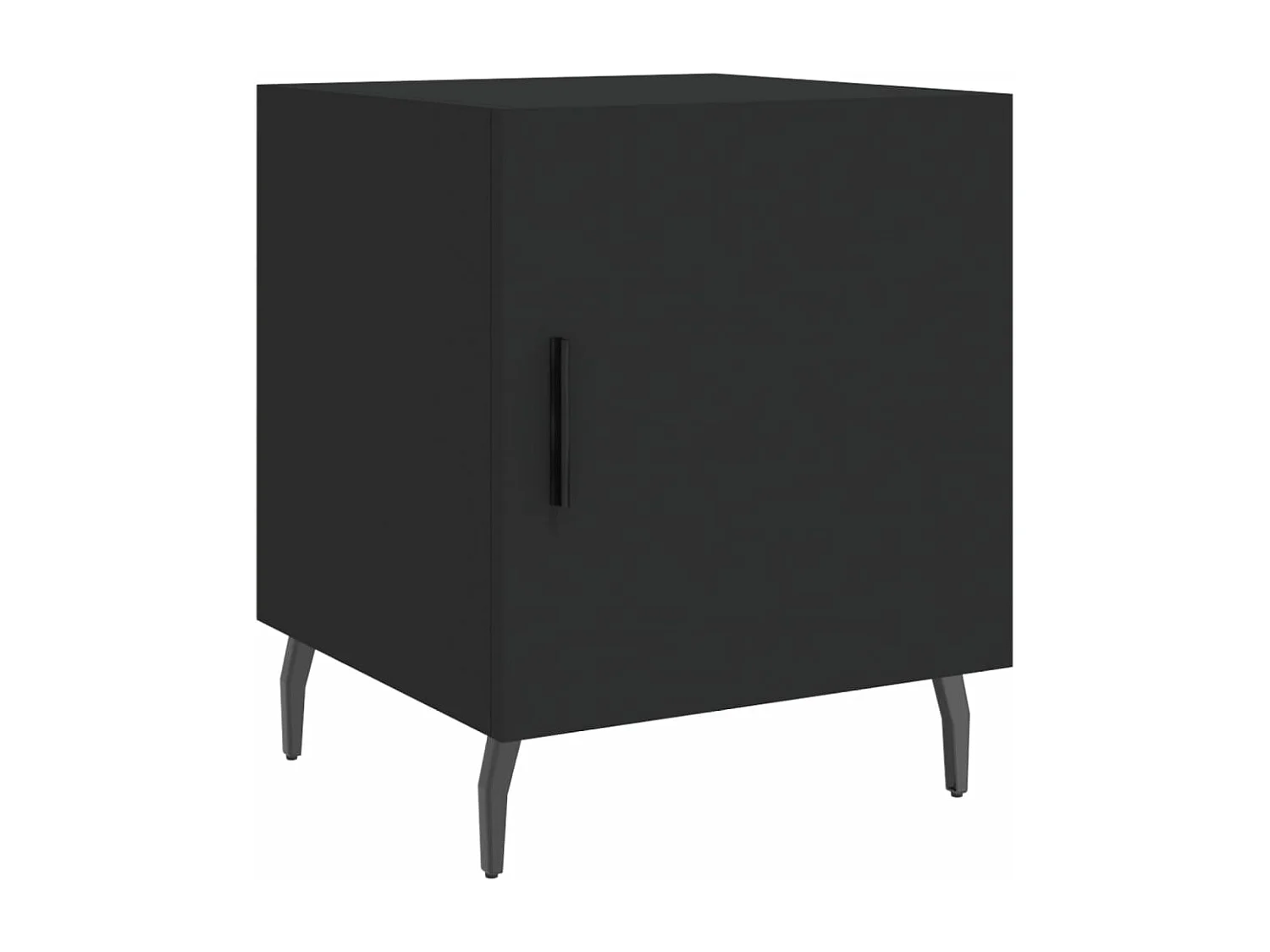 Tables de chevet 2 pièces noir 40x40x50 cm bois d’ingénierie