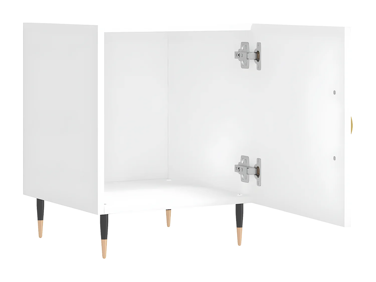 Tables de chevet 2 pièces blanc 40x40x50 cm bois d’ingénierie