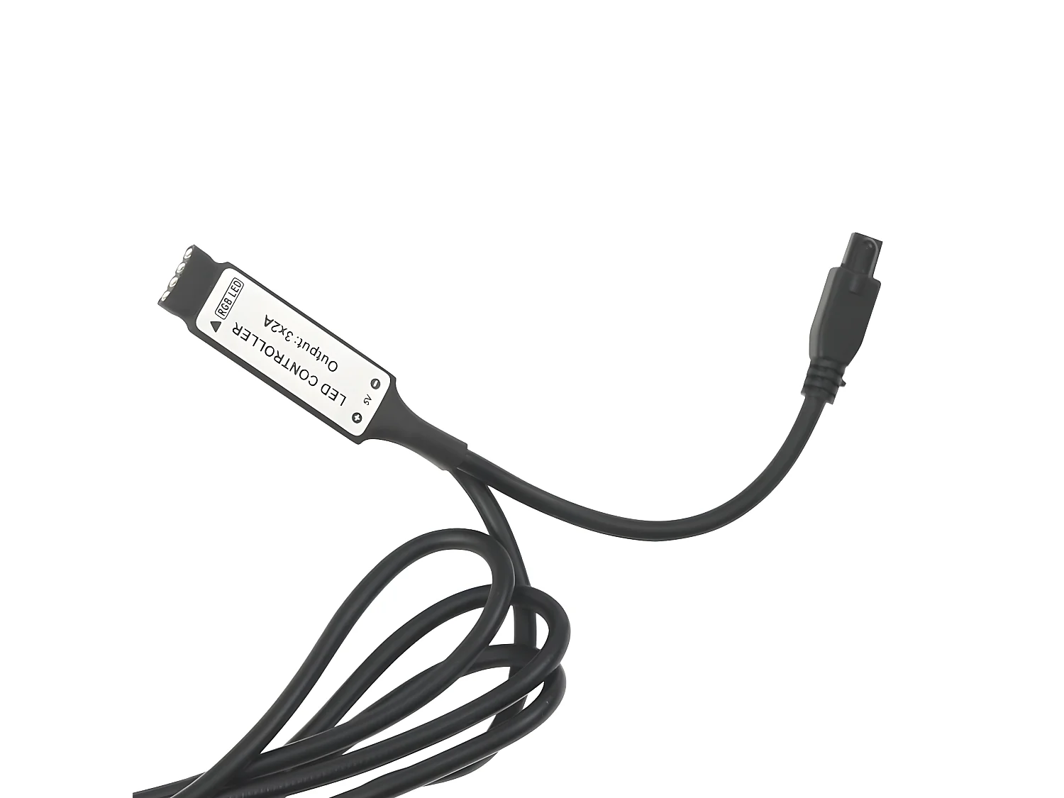 326846  Nachtkastje LED 45x35x67 cm bewerkt hout zwart