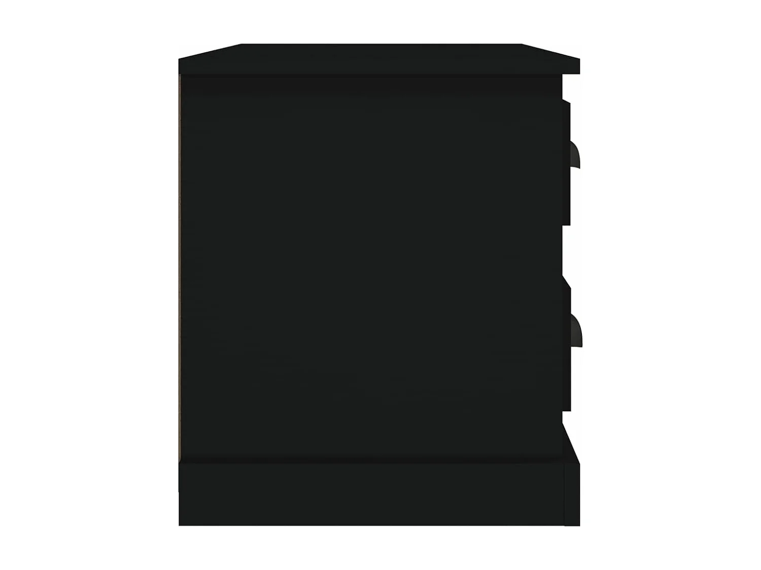 Table de chevet noir 60x39x45 cm