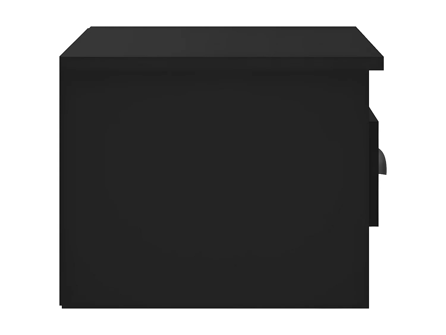 Mesa de cabeceira de parede 41,5x36x28 cm preto