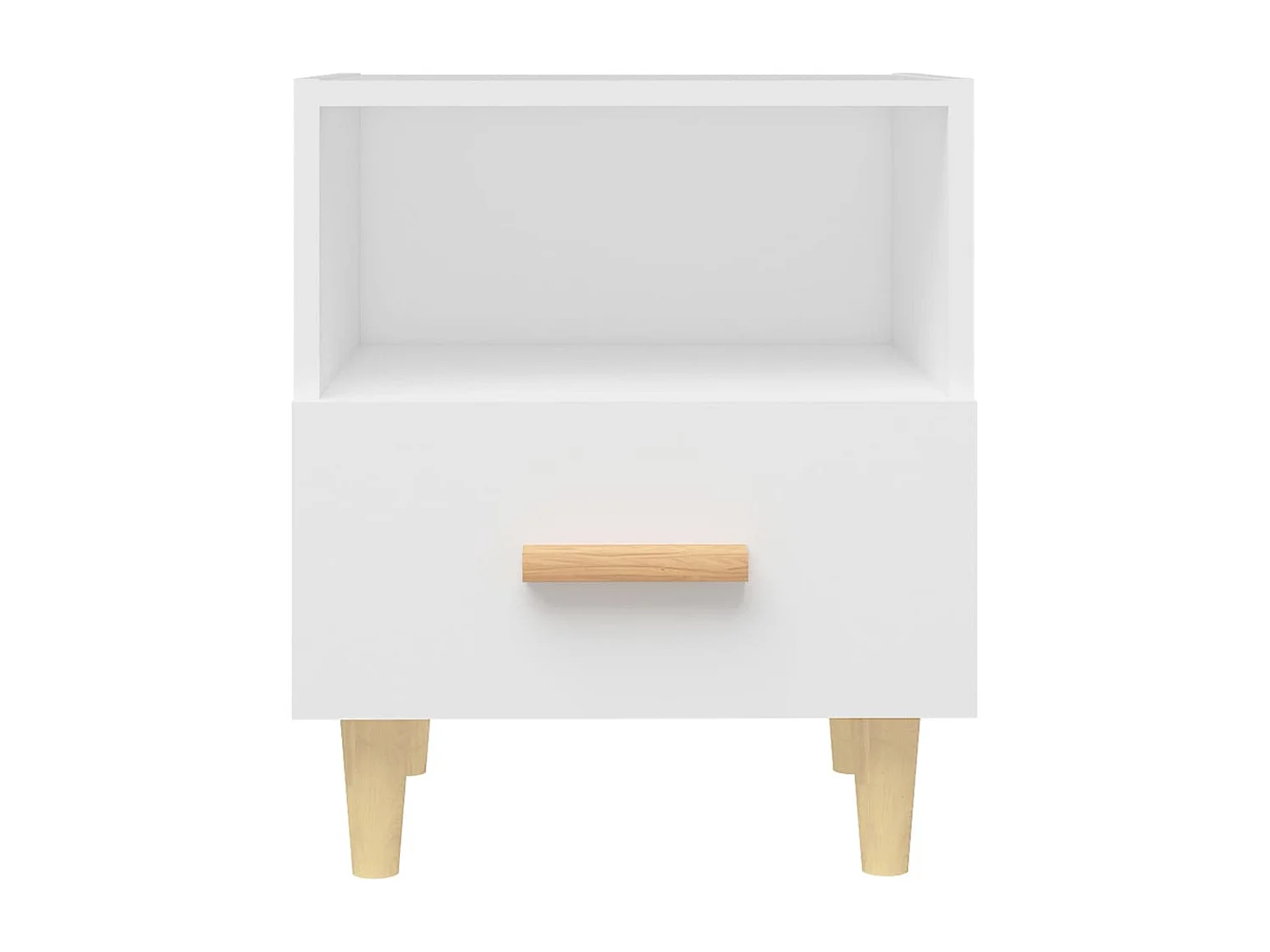 Table de chevet Blanc 40x35x47 cm