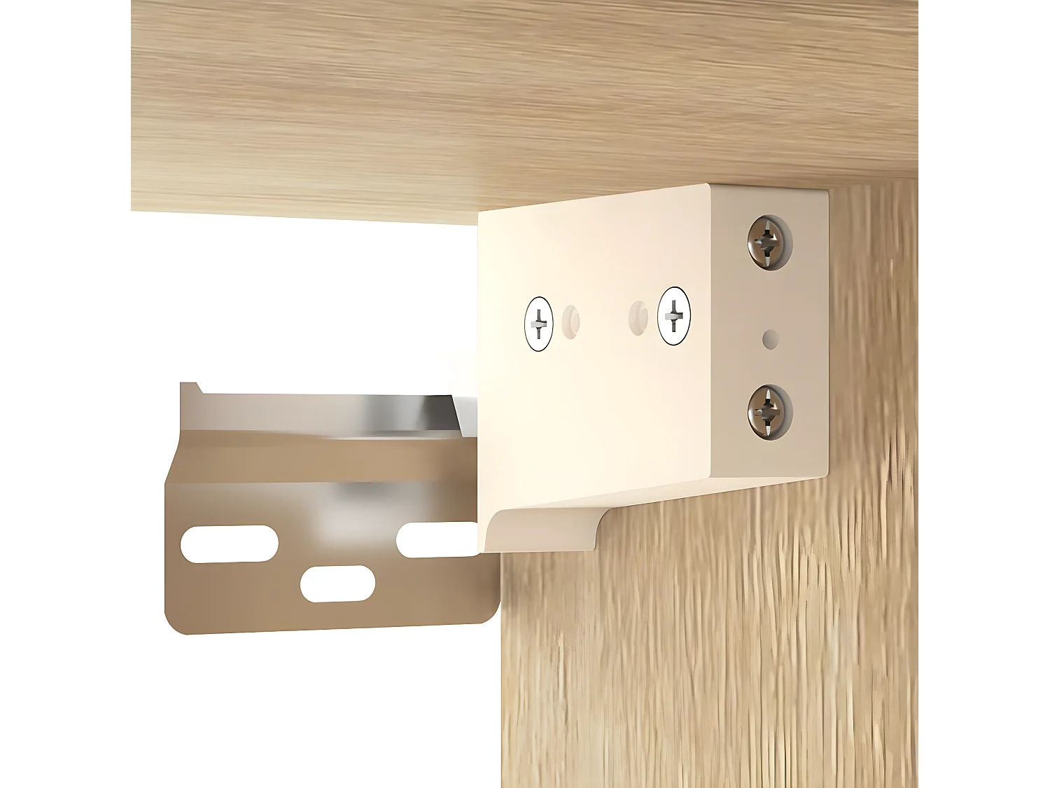 Mesa de cabeceira montagem na parede 35x35x20 cm cor sonoma