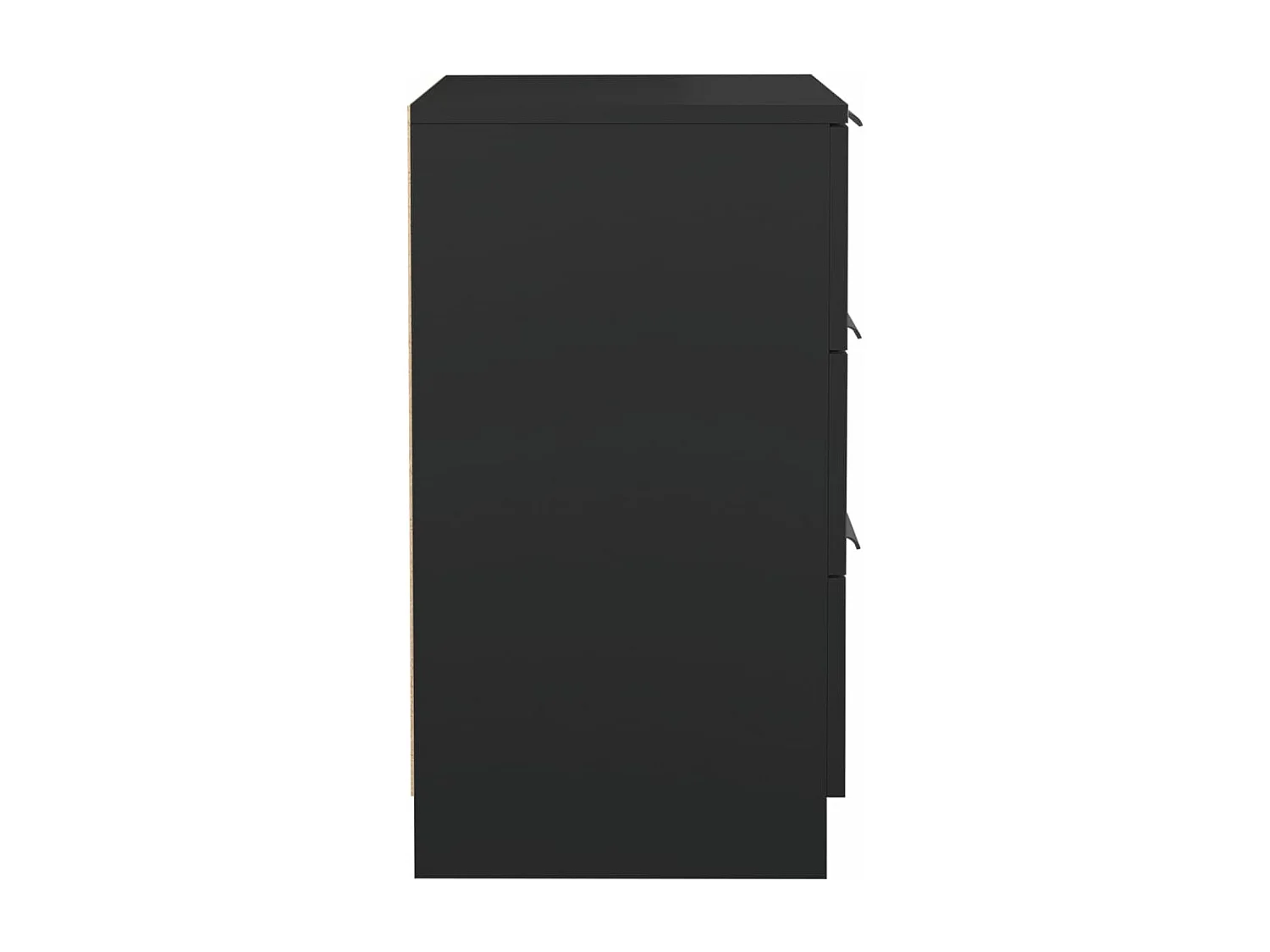 Table de chevet noir 40x36x65 cm