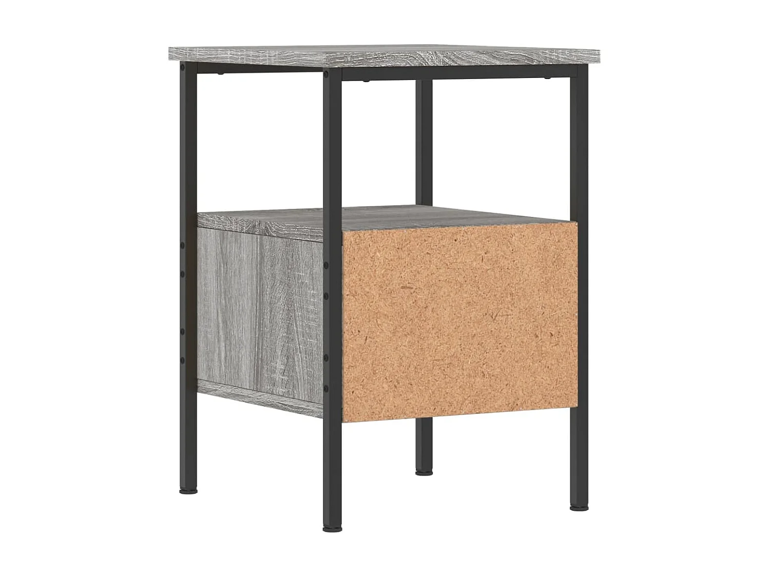 Tables de chevet 2 pièces sonoma gris 34x36x50cm bois d'ingénierie