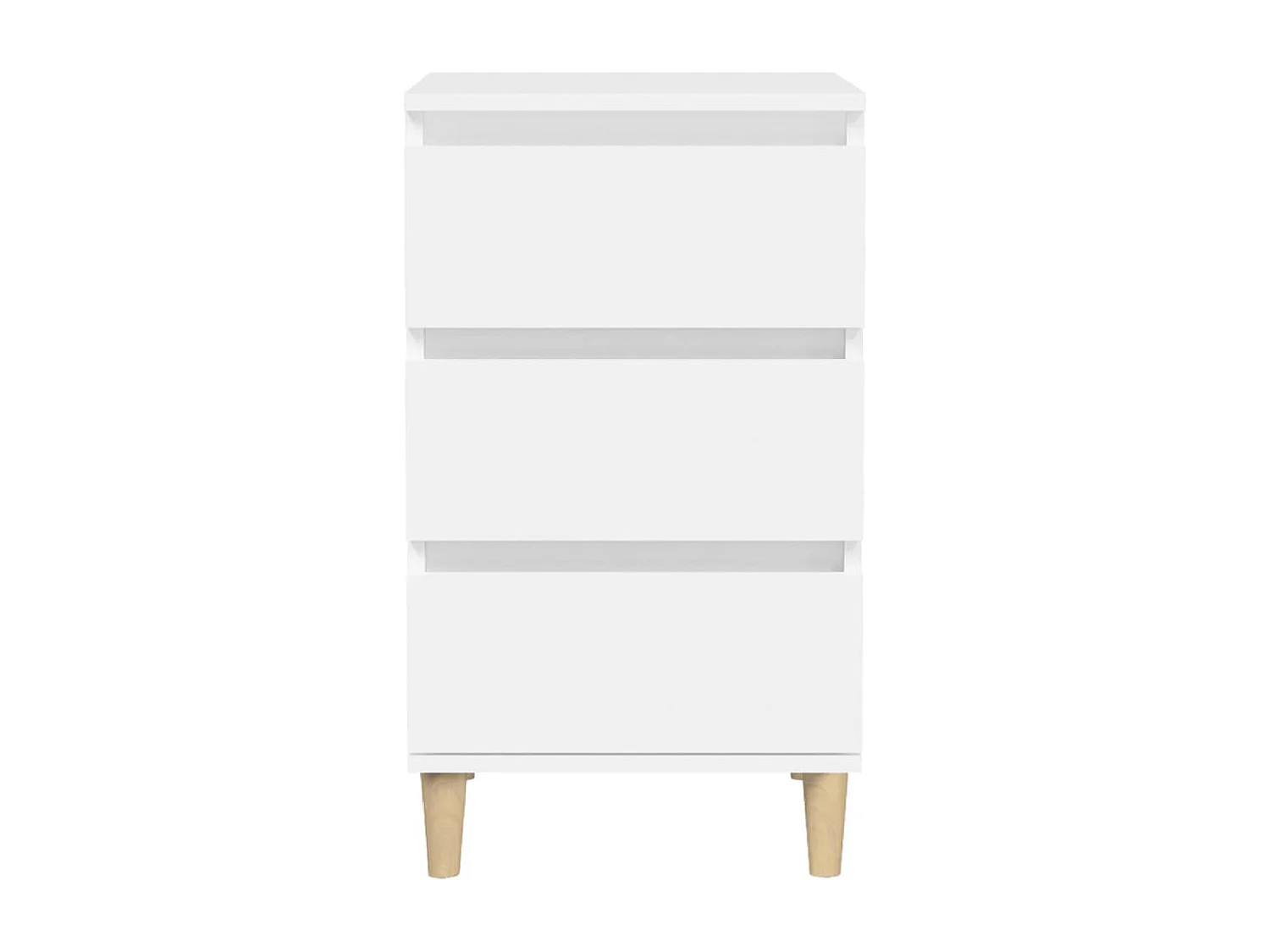 Mesa de cabeceira 40x35x70 cm derivados de madeira branco