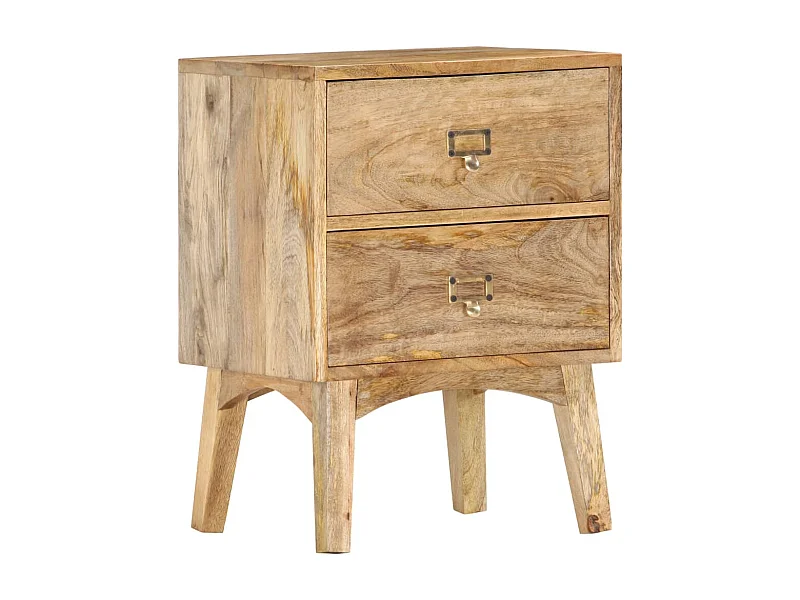 Table de chevet 40x35x55 cm Bois de manguier solide