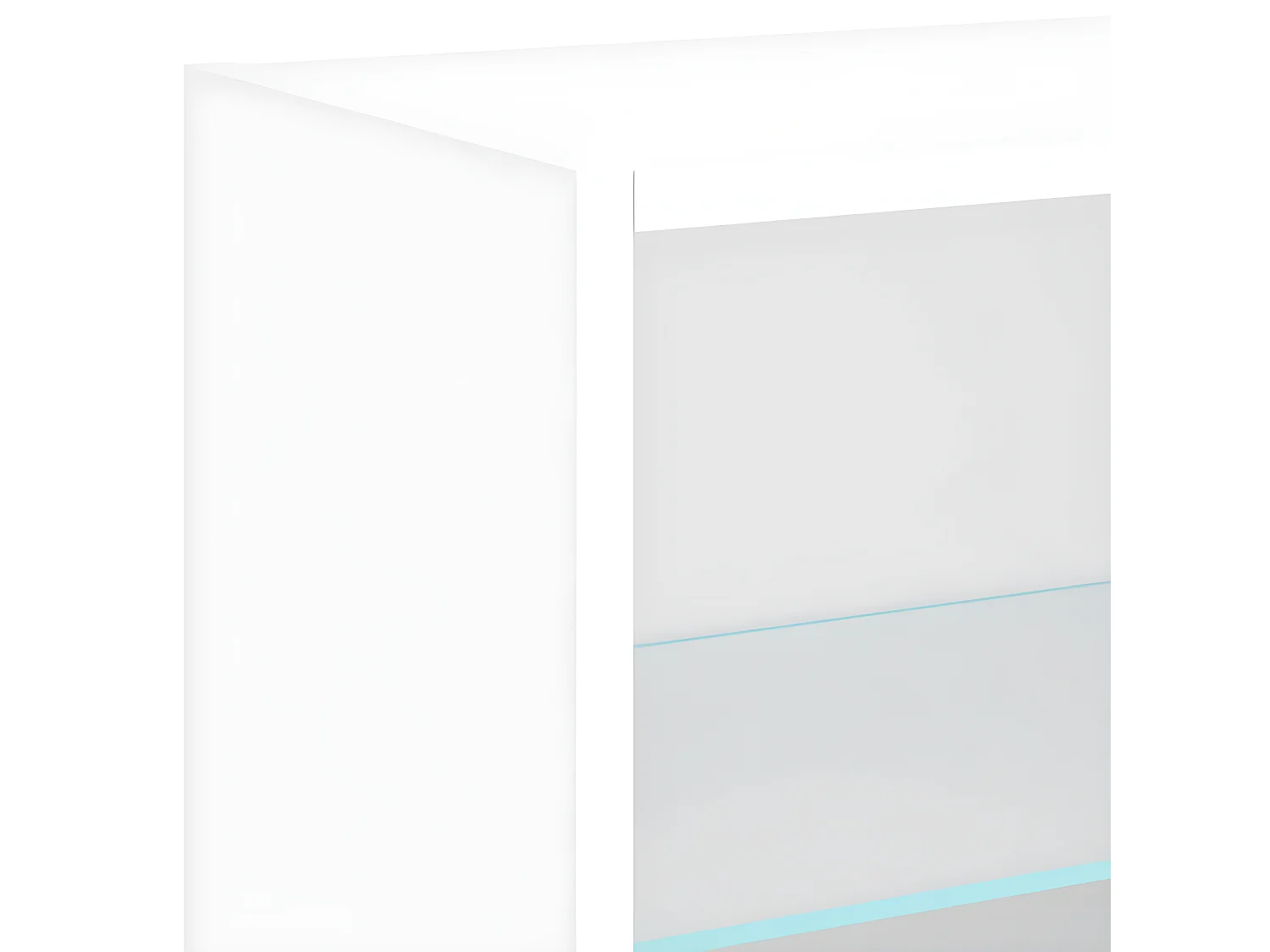 Table de chevet murale avec lumières LED blanc