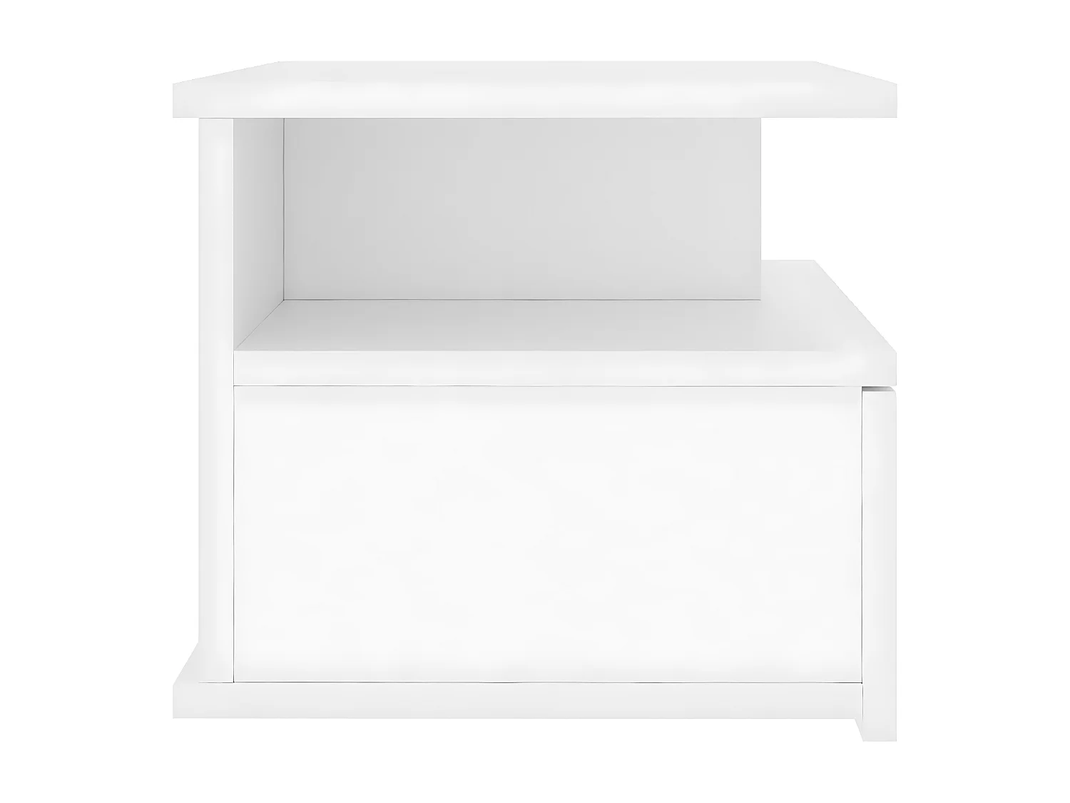 Tables de chevet flottantes 2 pièces Blanc 40x31x27 cm Aggloméré