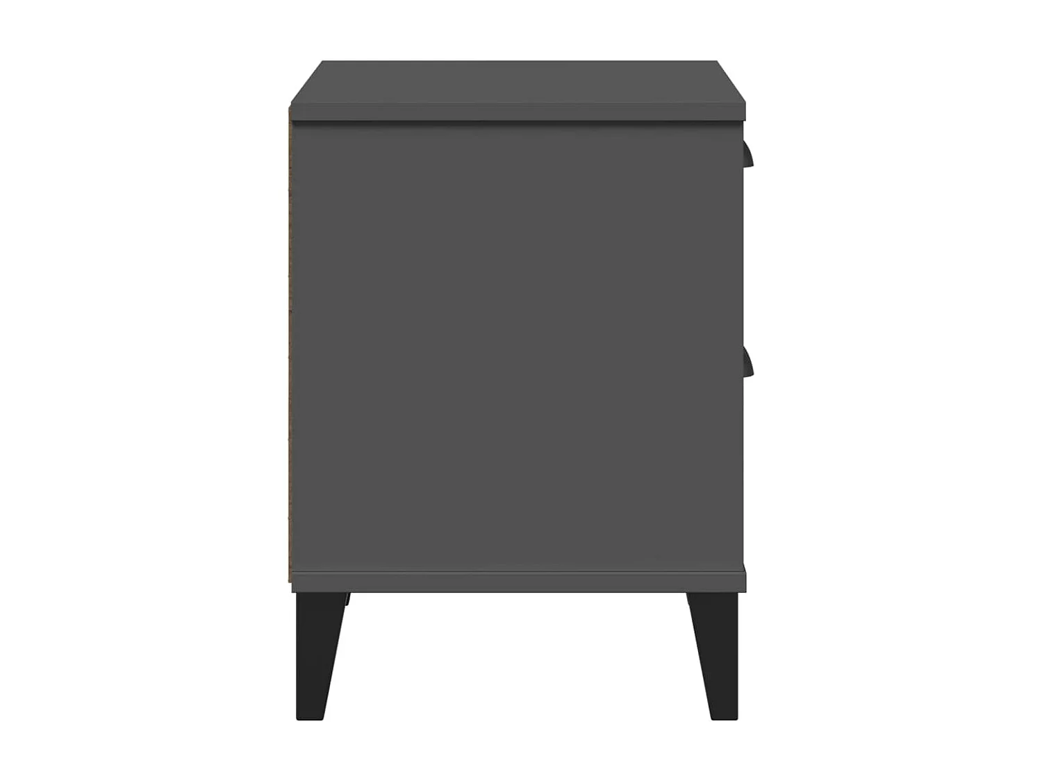Table de chevet VIKEN gris anthracite bois de pin solide