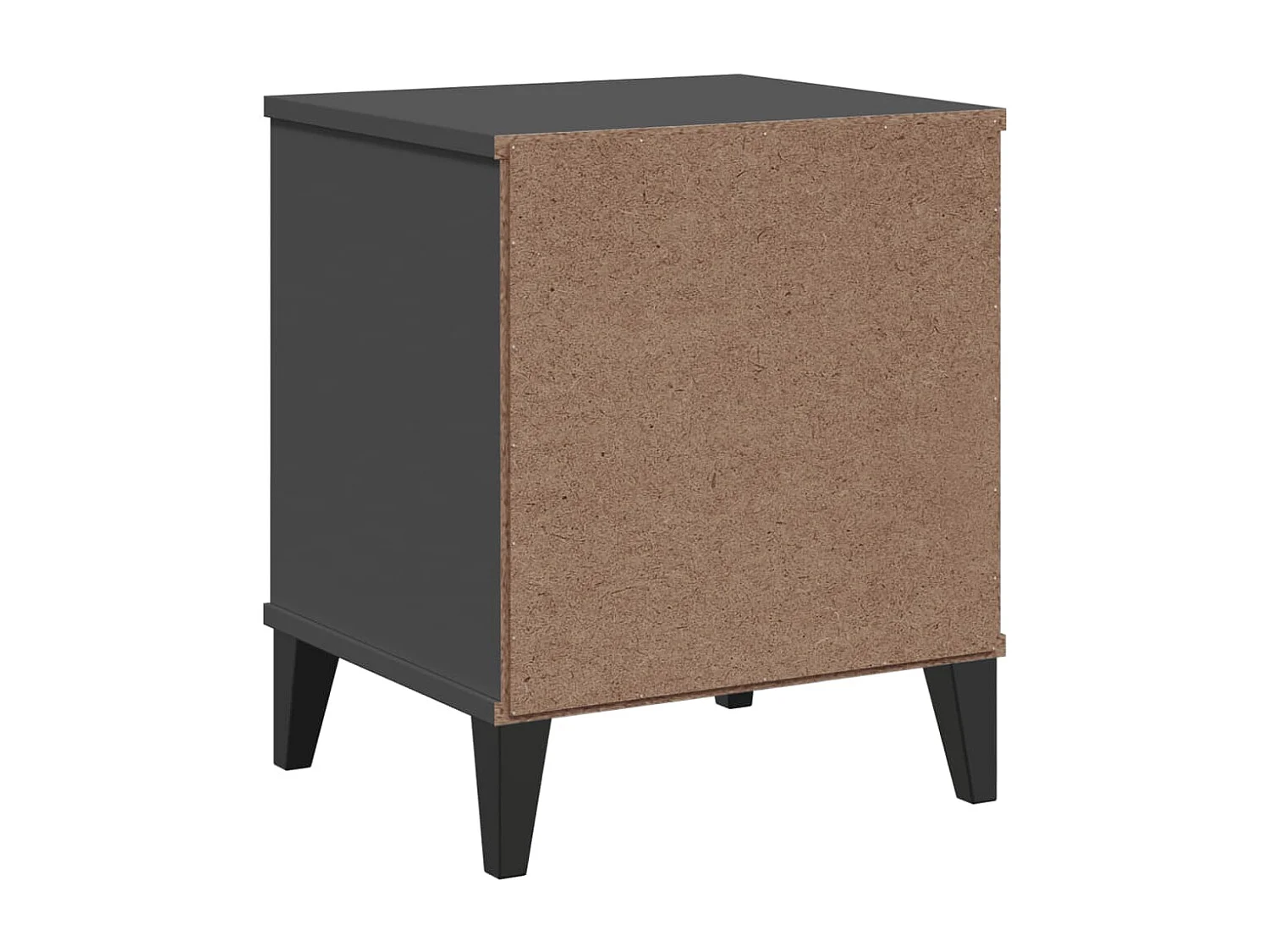 Table de chevet VIKEN gris anthracite bois de pin solide