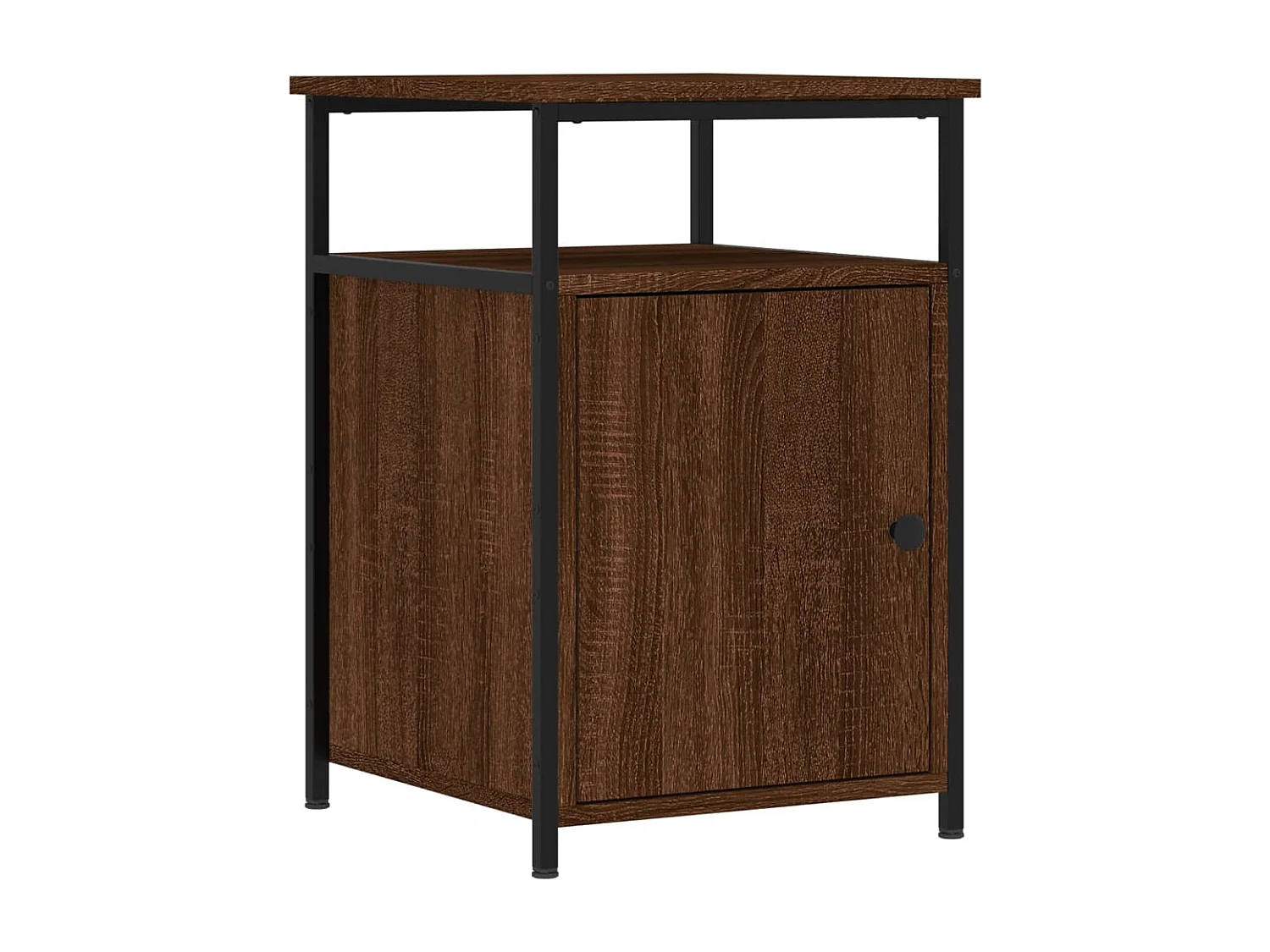 Table de chevet chêne marron 40x42x60 cm bois d'ingénierie