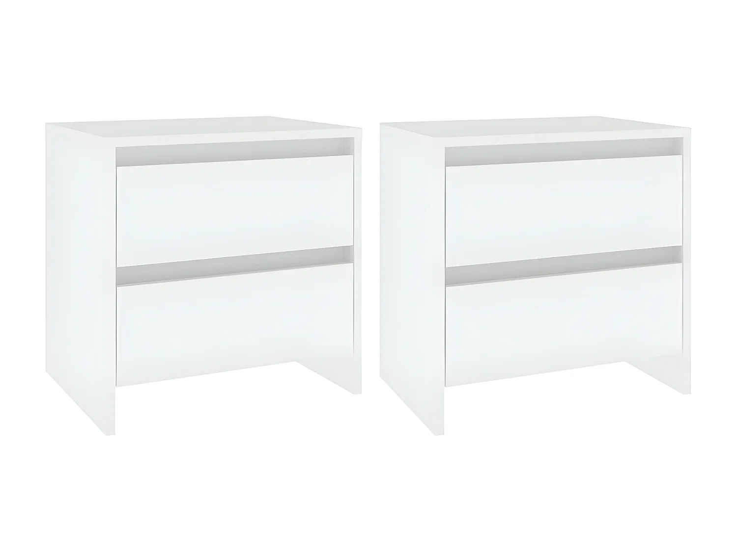 Mesitas de noche 2 unidades madera contrachapada 45x34,5x44,5 cm