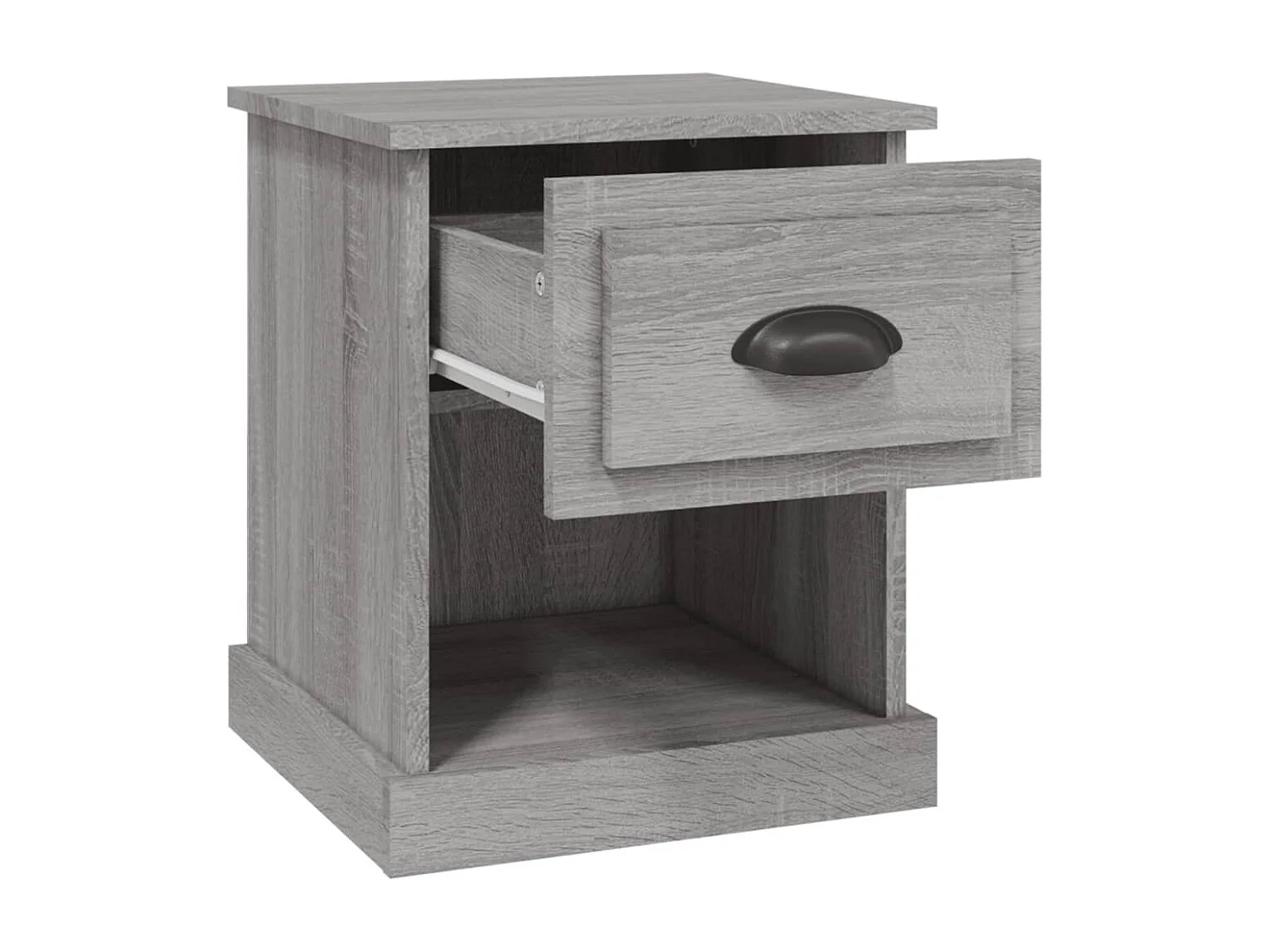 Table de chevet sonoma gris 39x39x47,5 cm bois d'ingénierie