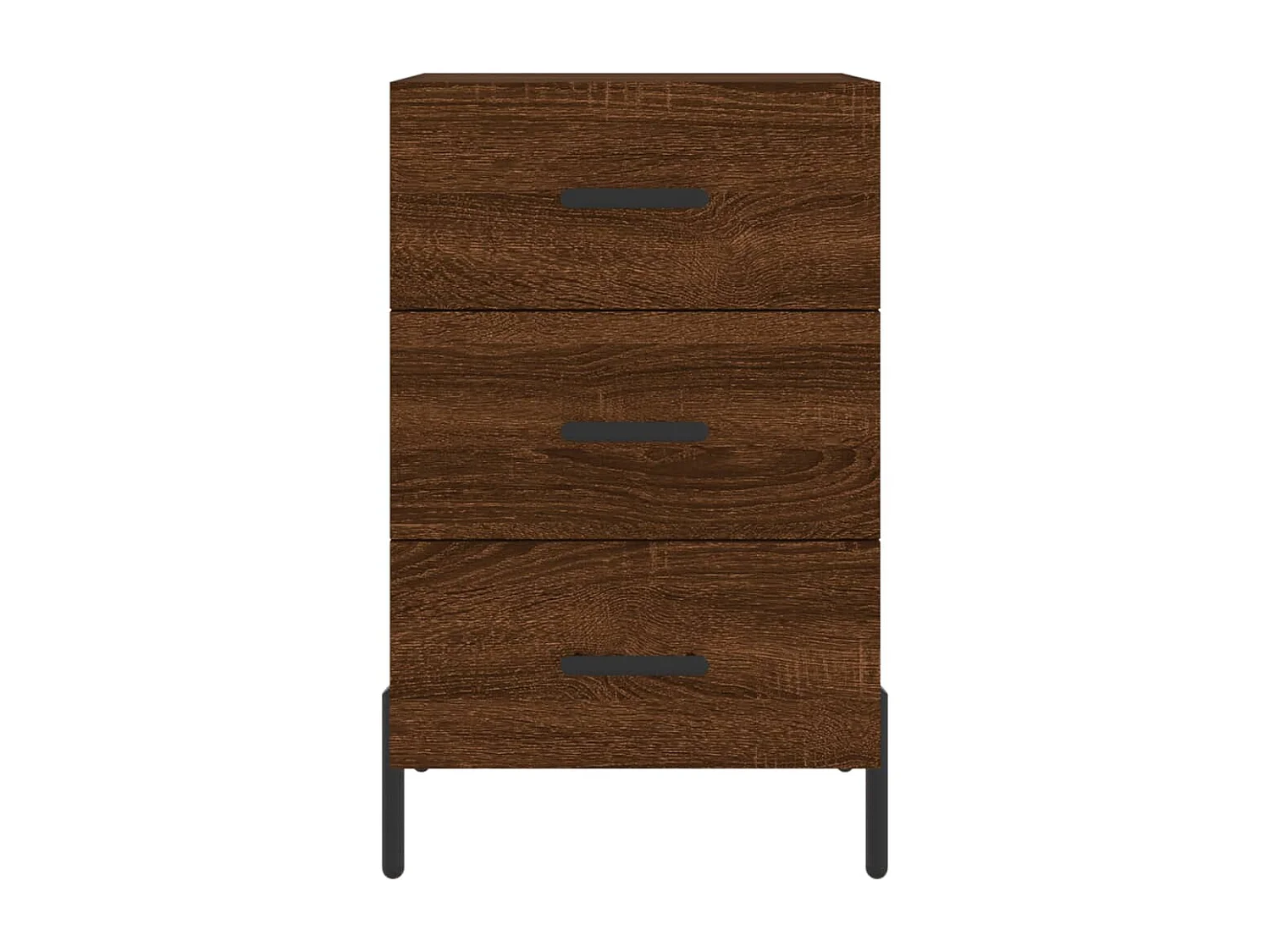 Mesa cabeceira 40x40x66 cm derivados madeira carvalho castanho