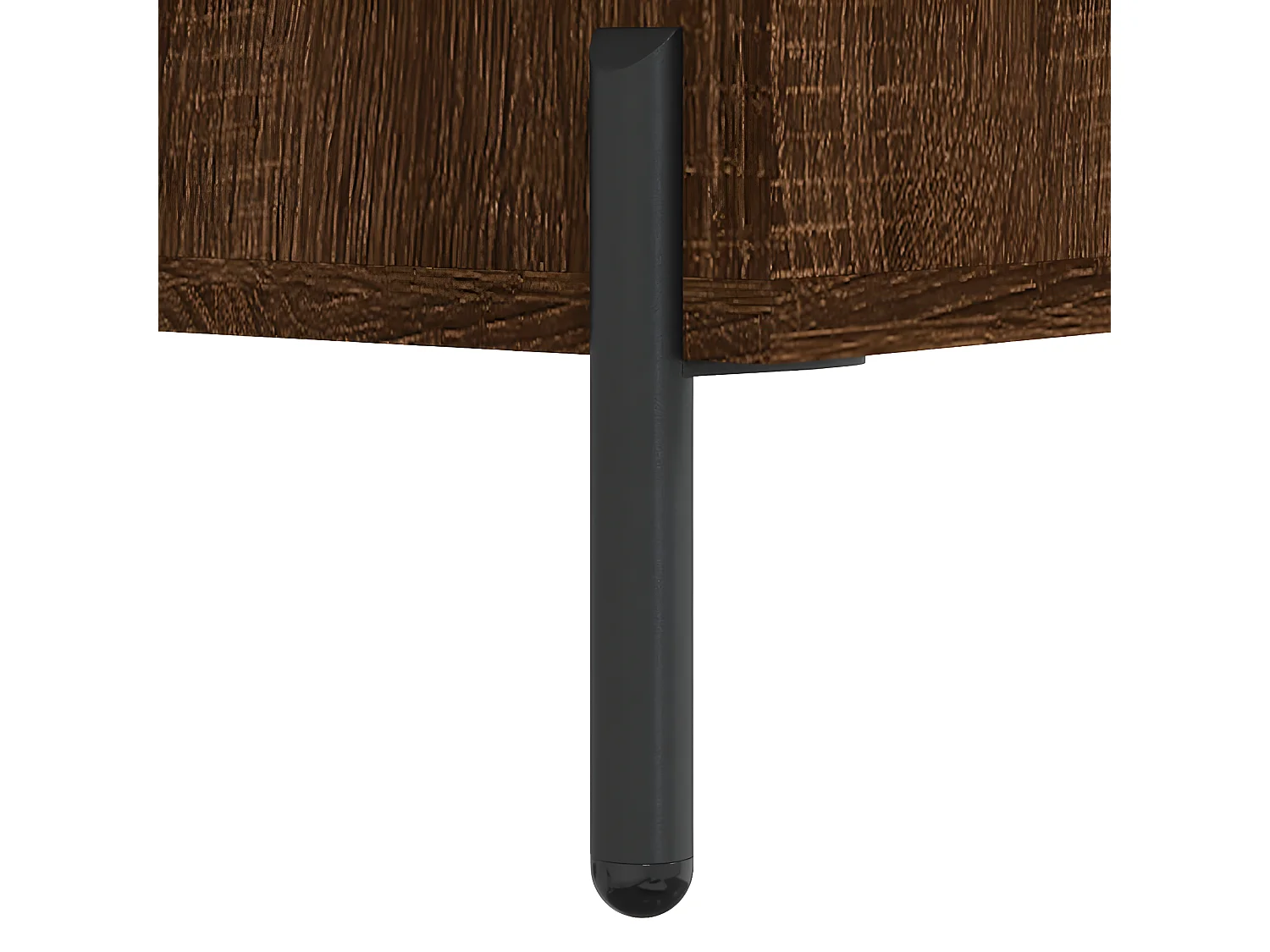 Mesa cabeceira 40x40x66 cm derivados madeira carvalho castanho