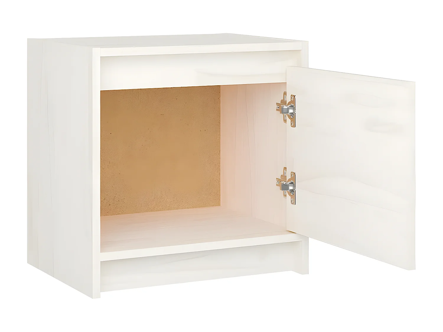 Tables de chevet 2 pièces Blanc 40x30,5x40 cm Bois de pin massif