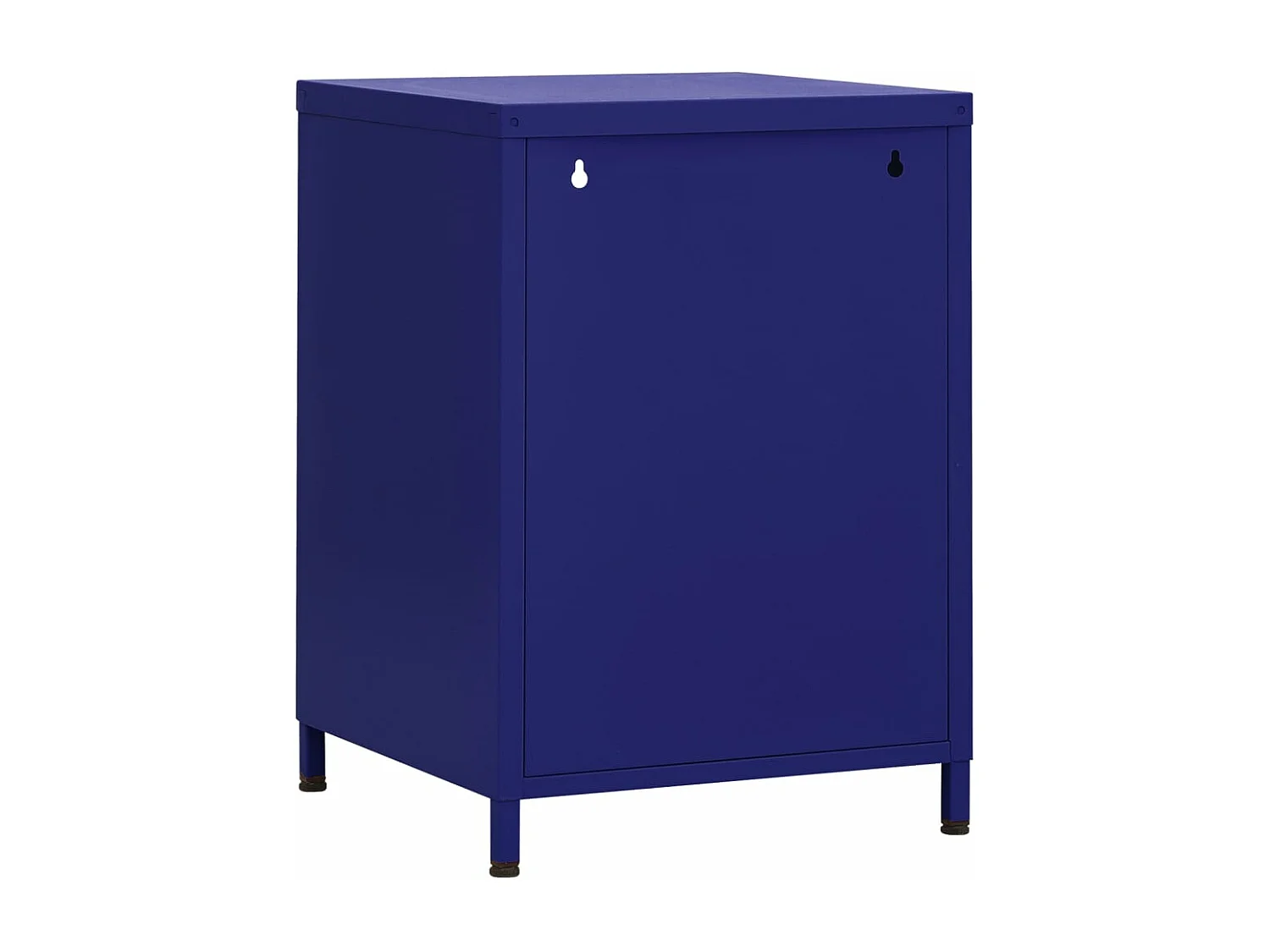 Table de chevet Bleu marine 35x35x51 cm Acier