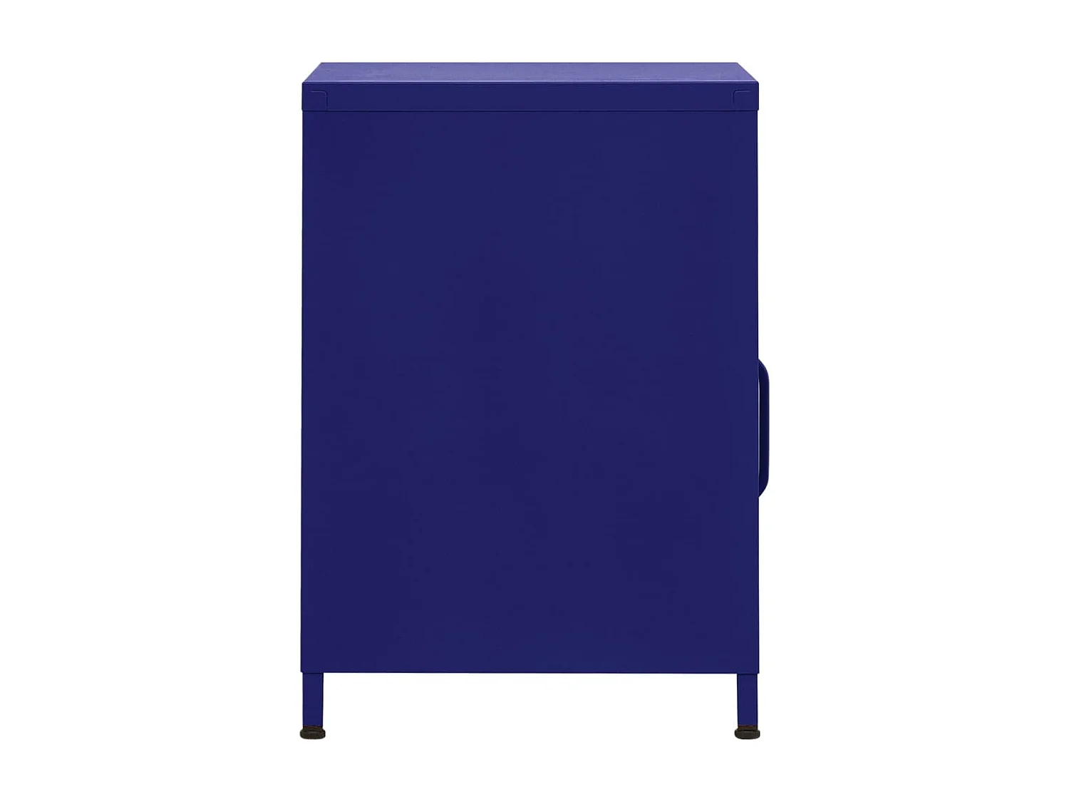 Table de chevet Bleu marine 35x35x51 cm Acier