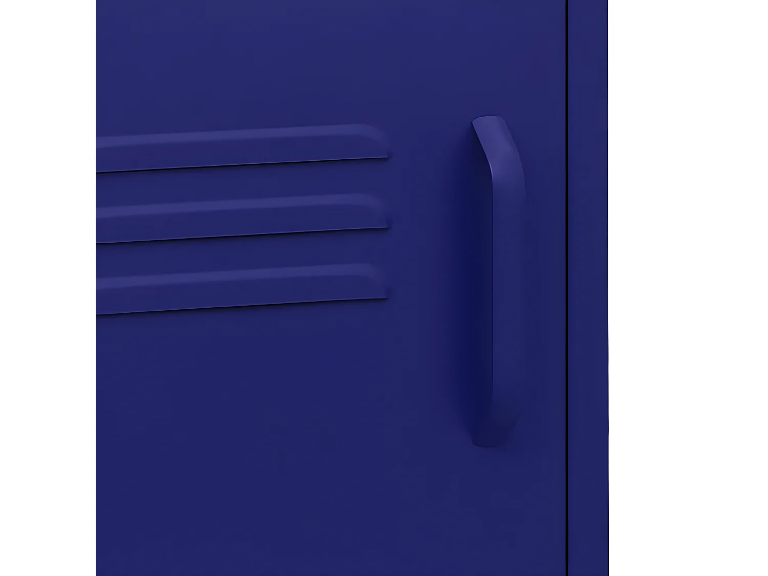 Table de chevet Bleu marine 35x35x51 cm Acier