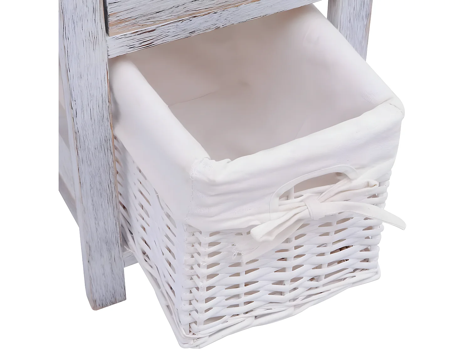 Table de chevet 2 pièces Bois Blanc