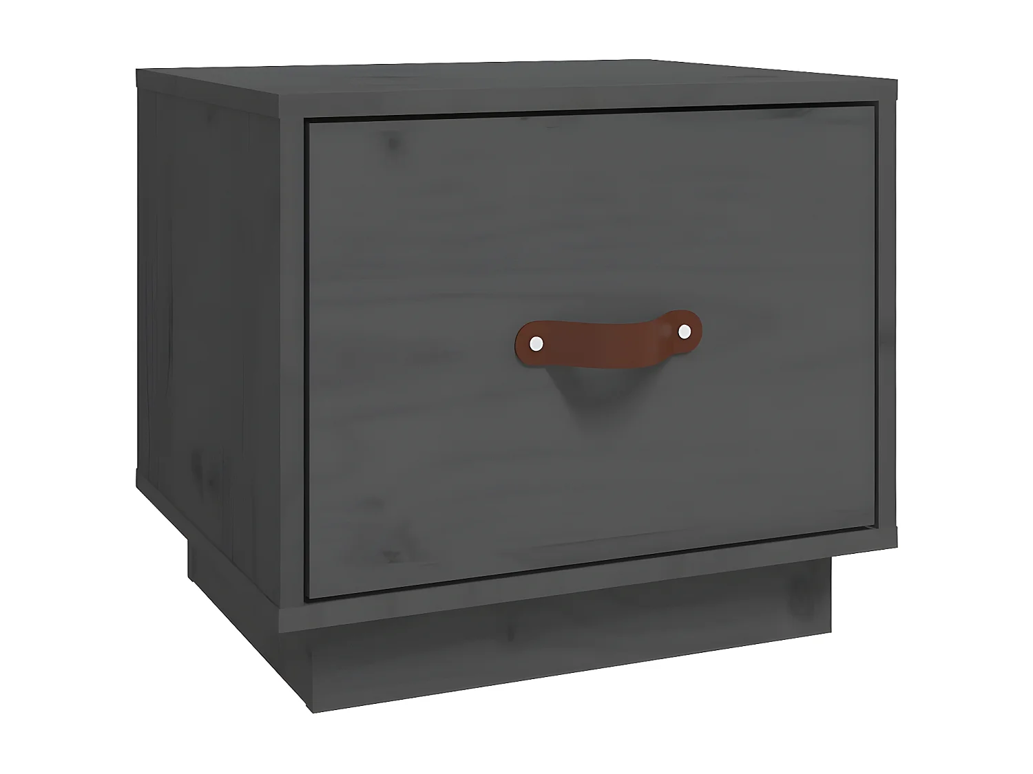 Table de chevet Gris 40x34x35 cm Bois de pin solide