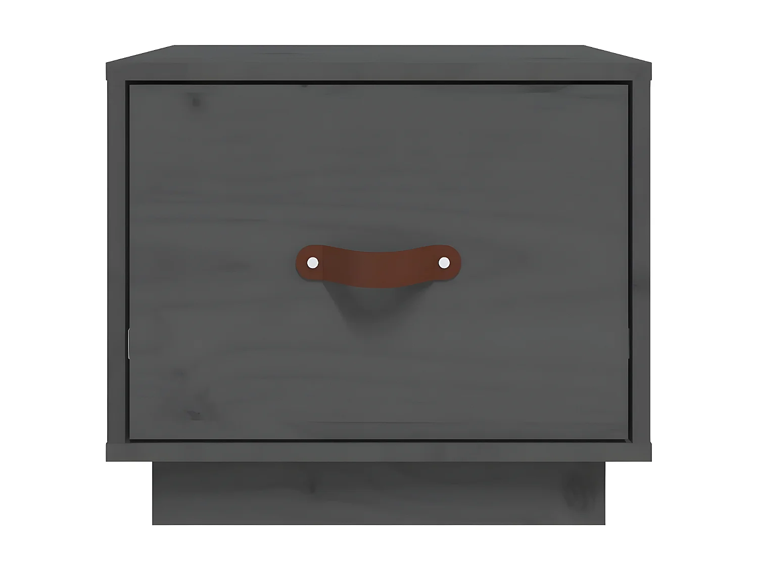 Table de chevet Gris 40x34x35 cm Bois de pin solide