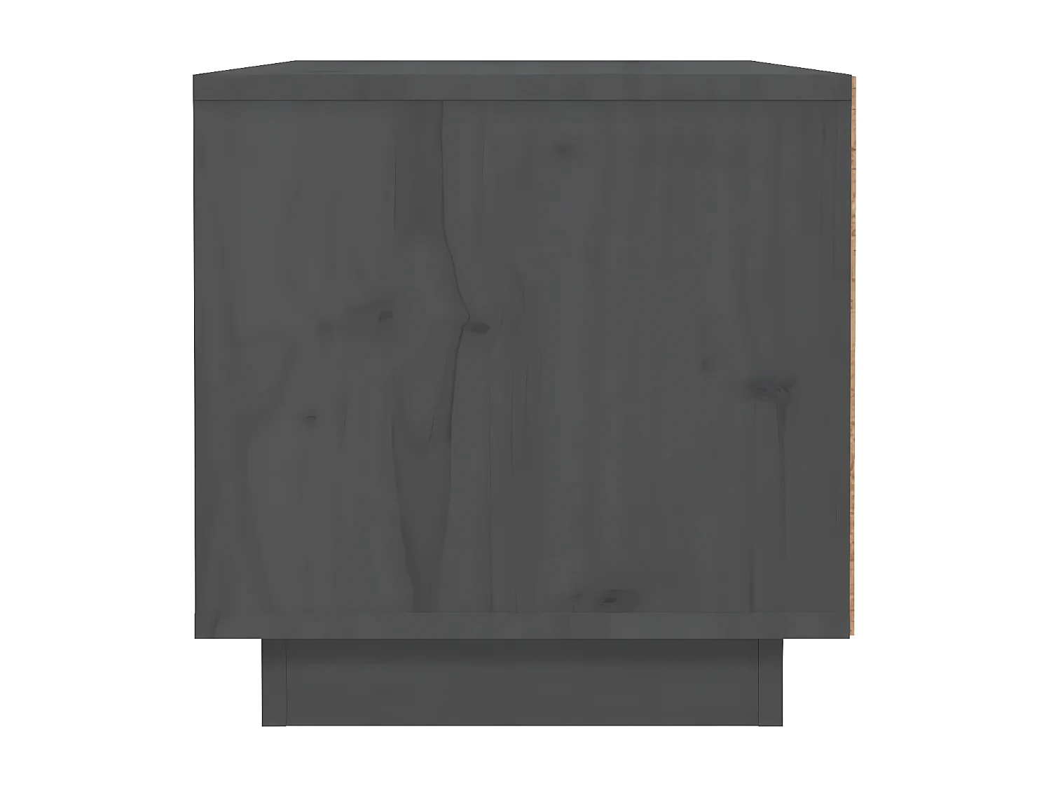 Table de chevet Gris 40x34x35 cm Bois de pin solide