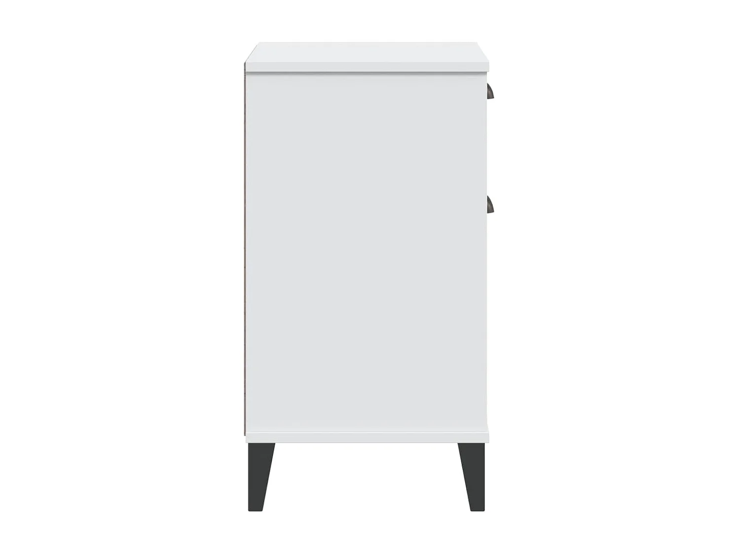 Table de chevet VIKEN blanc bois de pin solide