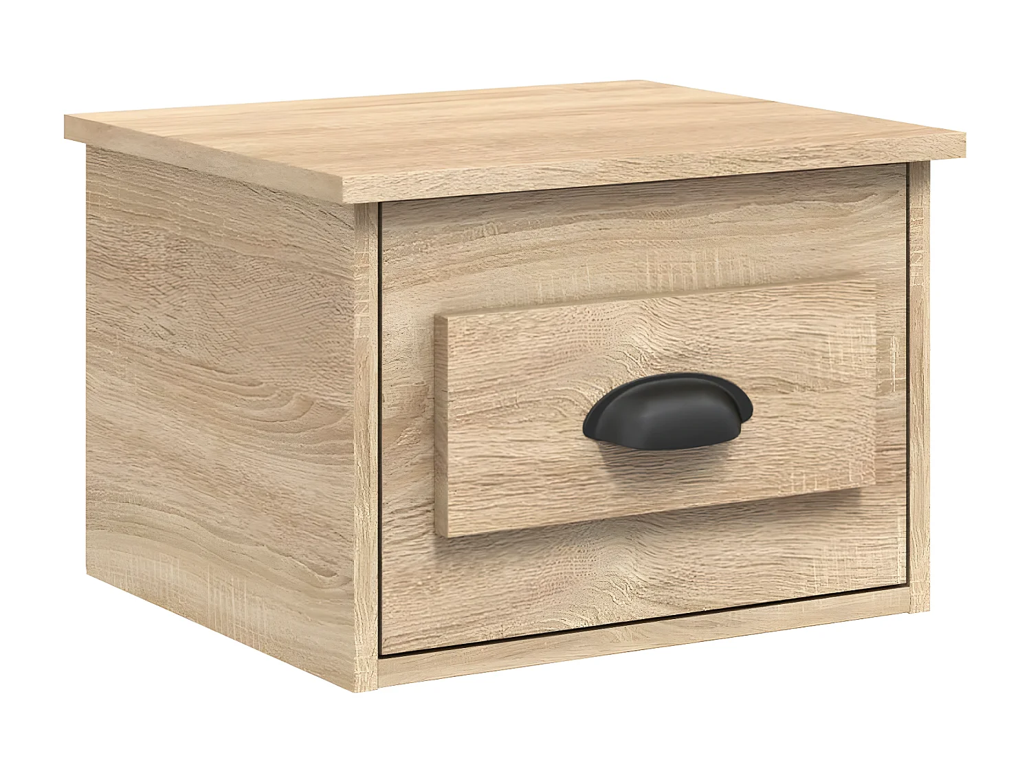 Table de chevet murale chêne sonoma 41,5x36x28 cm