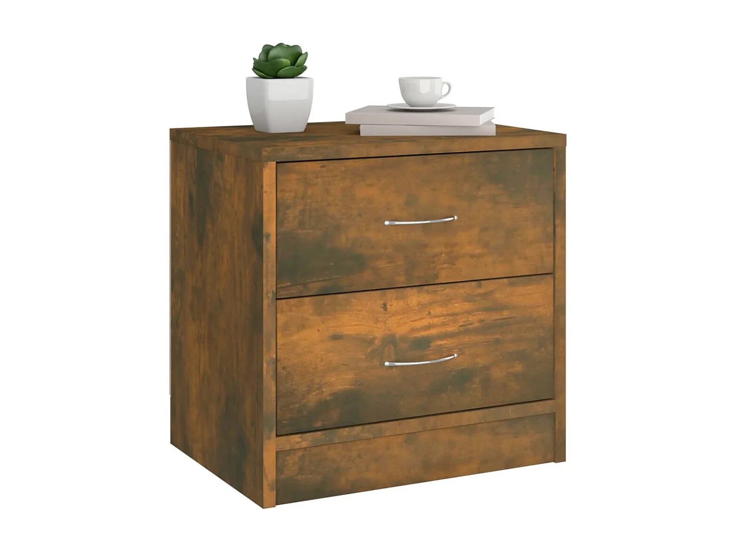 Table de chevet Chêne fumé 40x30x40 cm Bois d'ingénierie