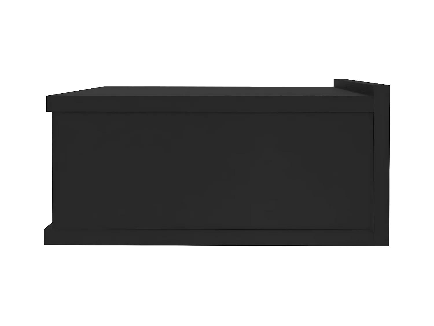 Mesitas de noche flotantes 2 unidades contrachapada negro 40x30x15cm