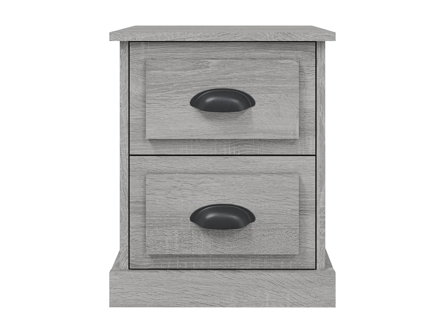 Mesa de cabeceira 39x39x47,5 cm derivados madeira cinza sonoma