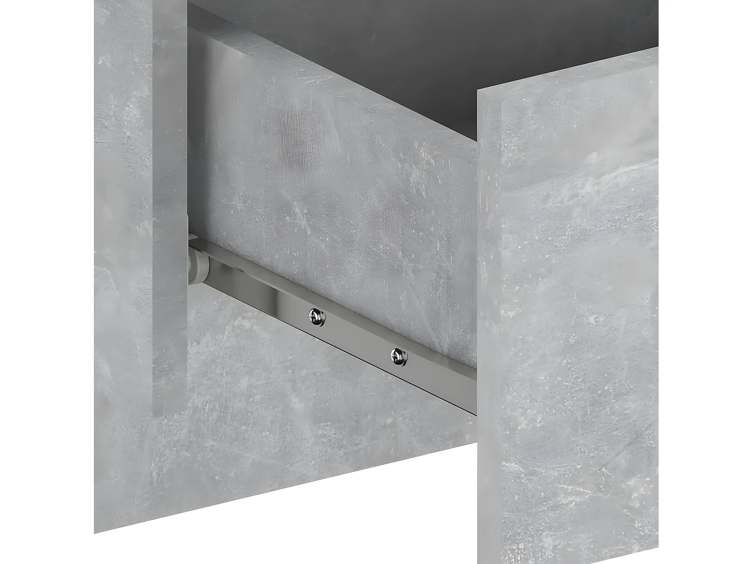 Tables de chevet murales 2 pièces Gris béton