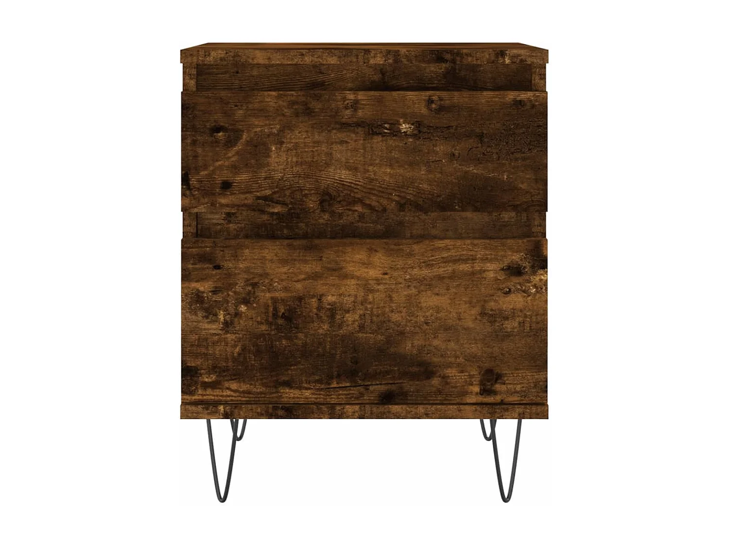 Tables de chevet 2 pièces chêne fumé 40x35x50 cm bois ingénierie