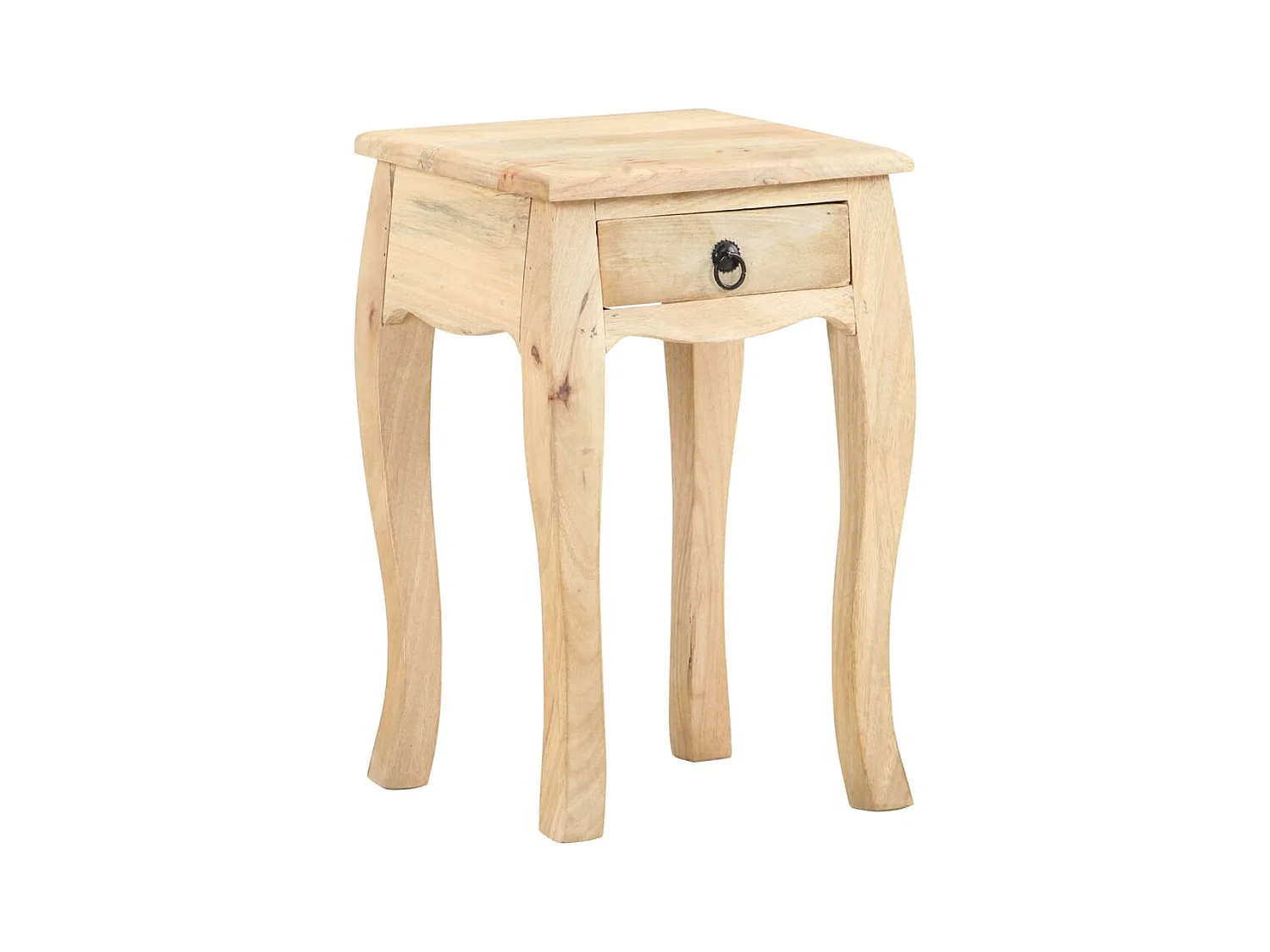 Table de chevet 28x28x46 cm Bois de manguier massif