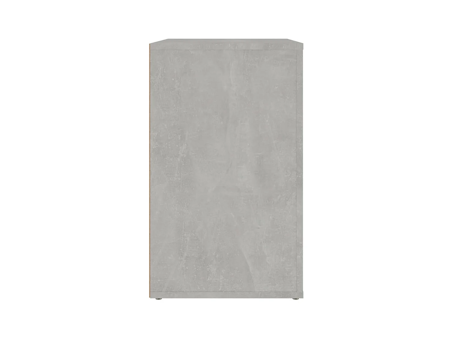 Mesita de noche madera contrachapada gris hormigón 50x36x60 cm