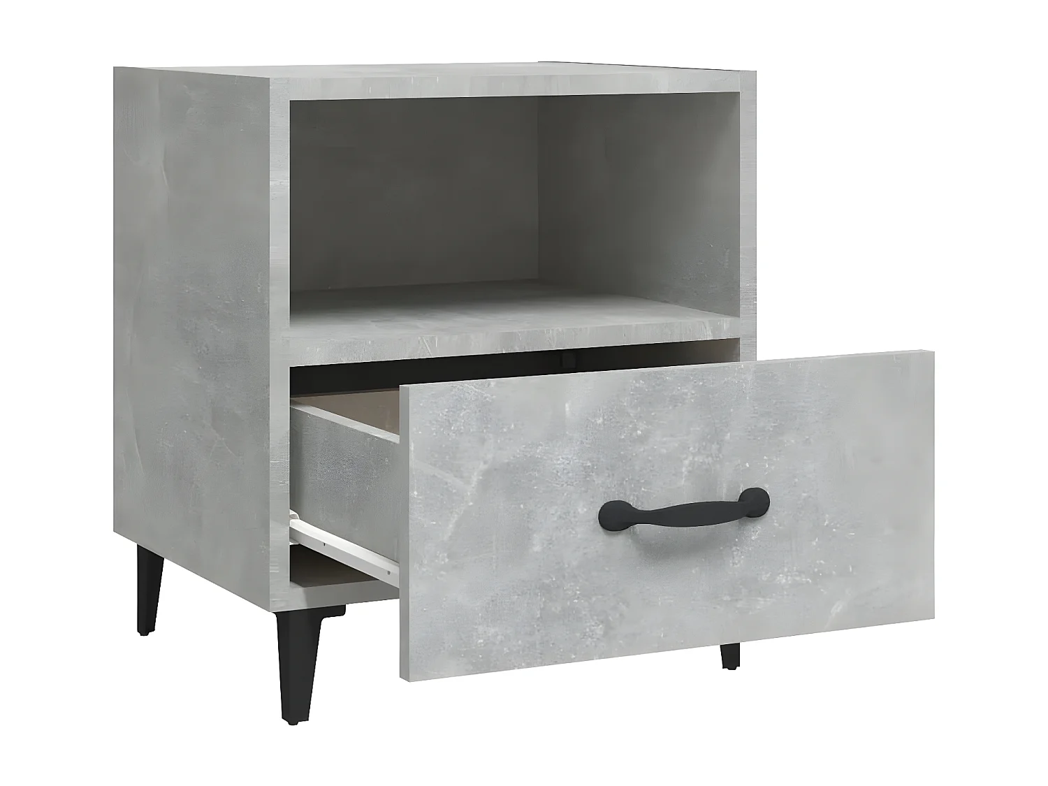 Table de chevet Gris béton Bois d'ingénierie