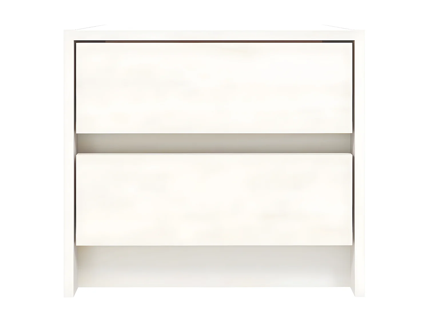 Tables de chevet 2 pièces blanc 40x31x35,5 cm bois de pin massif