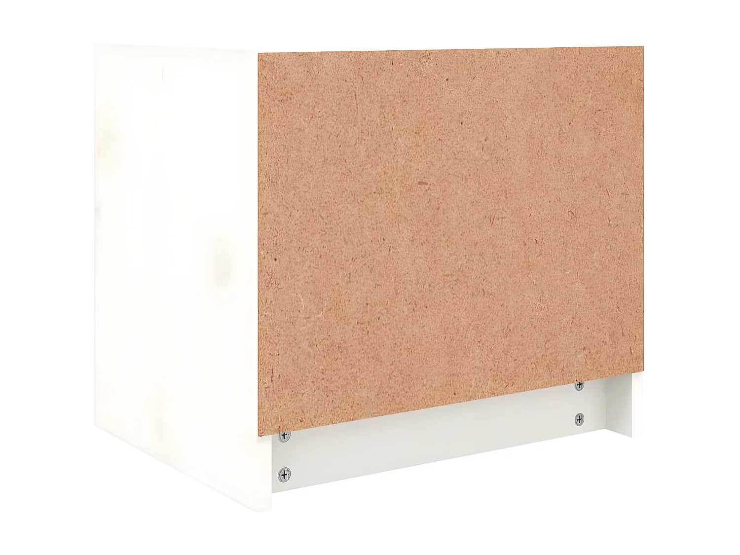 Tables de chevet 2 pièces blanc 40x31x35,5 cm bois de pin massif