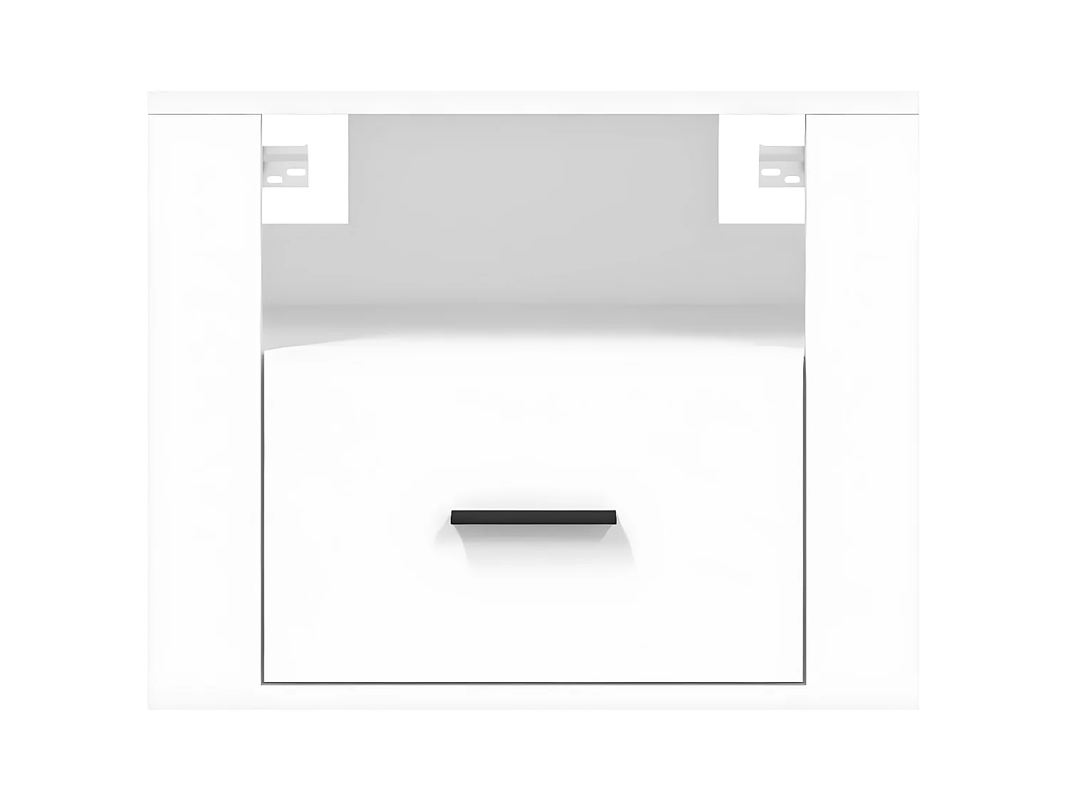 Tables de chevet murales 2 pièces Blanc 50x36x40 cm