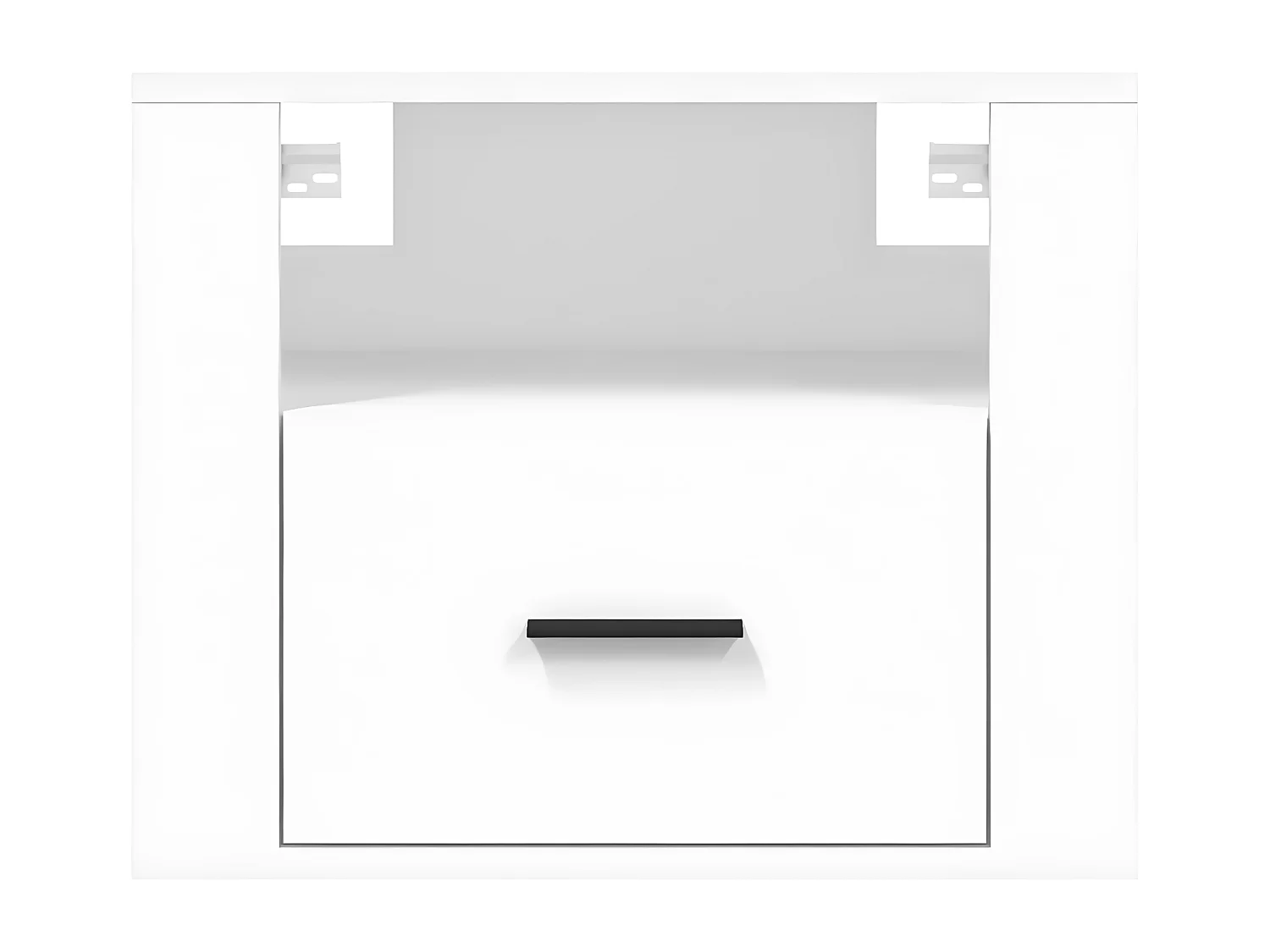 Tables de chevet murales 2 pièces Blanc 50x36x40 cm