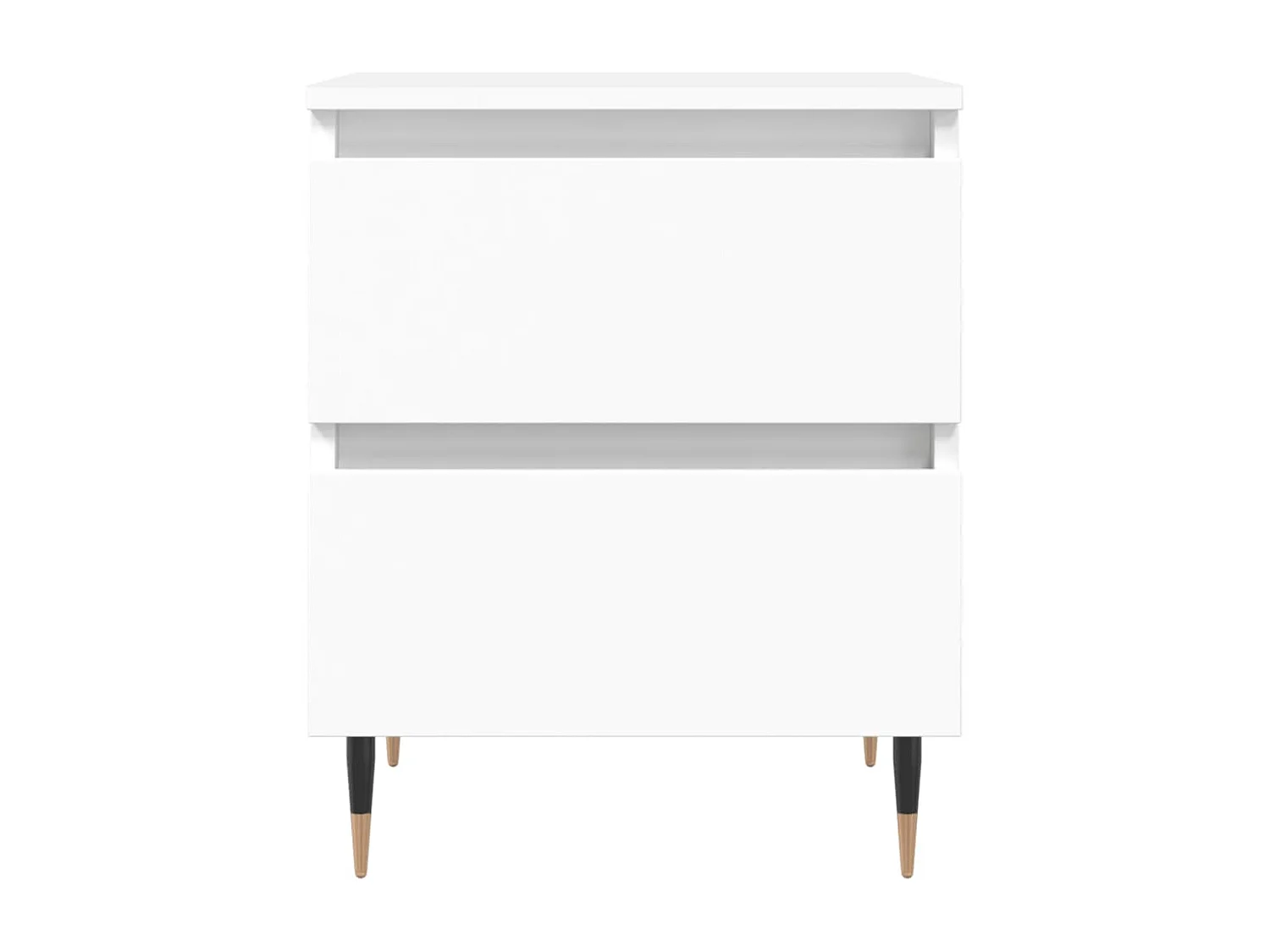 Tables de chevet 2 pièces blanc 40x35x50 cm bois d’ingénierie