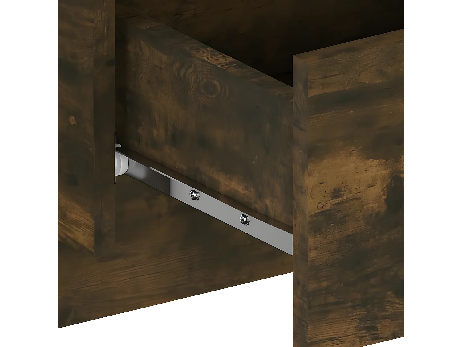 Table de chevet murale Chêne fumé