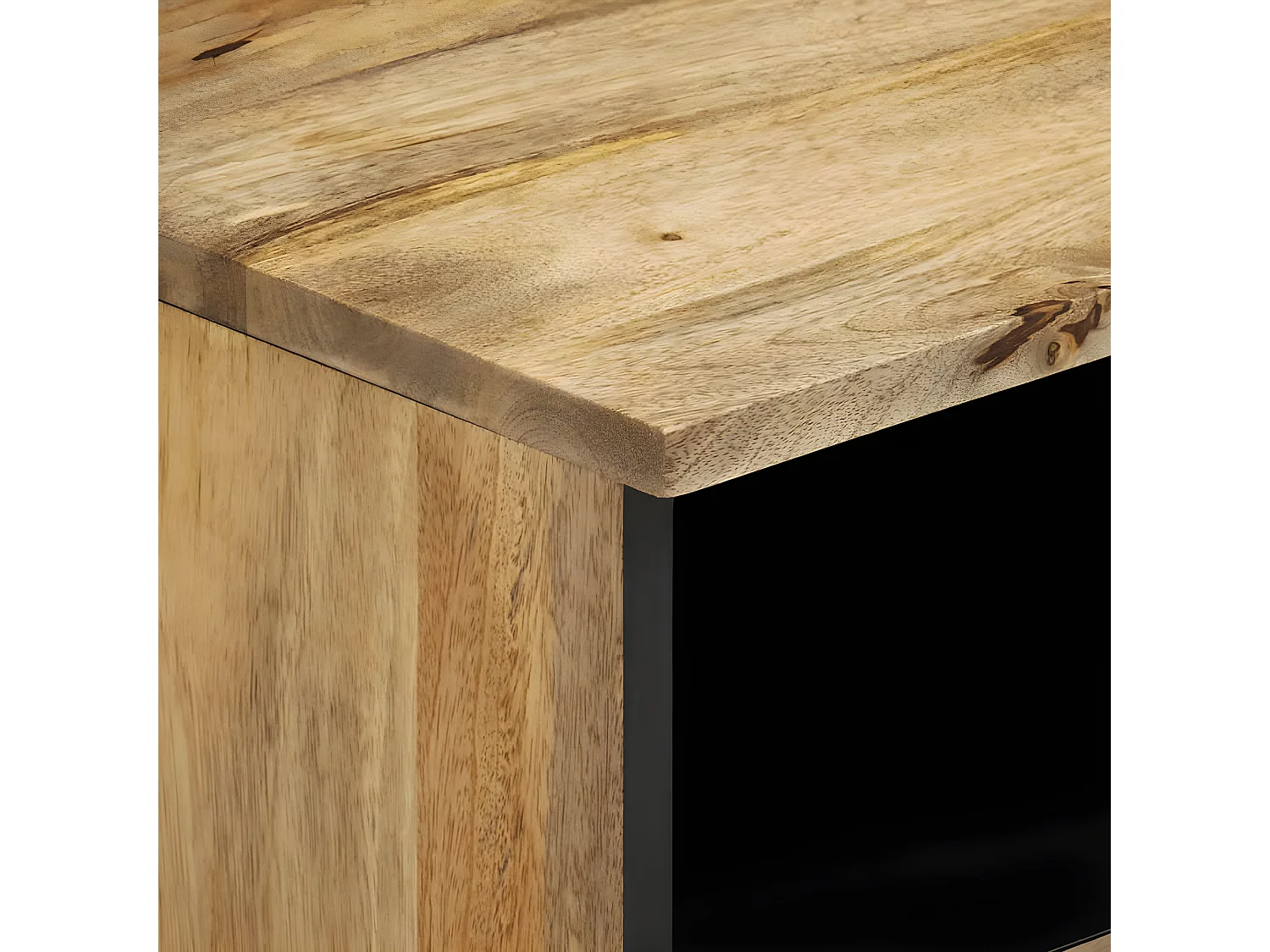 Table de chevet 40x33x46 cm Bois de manguier solide