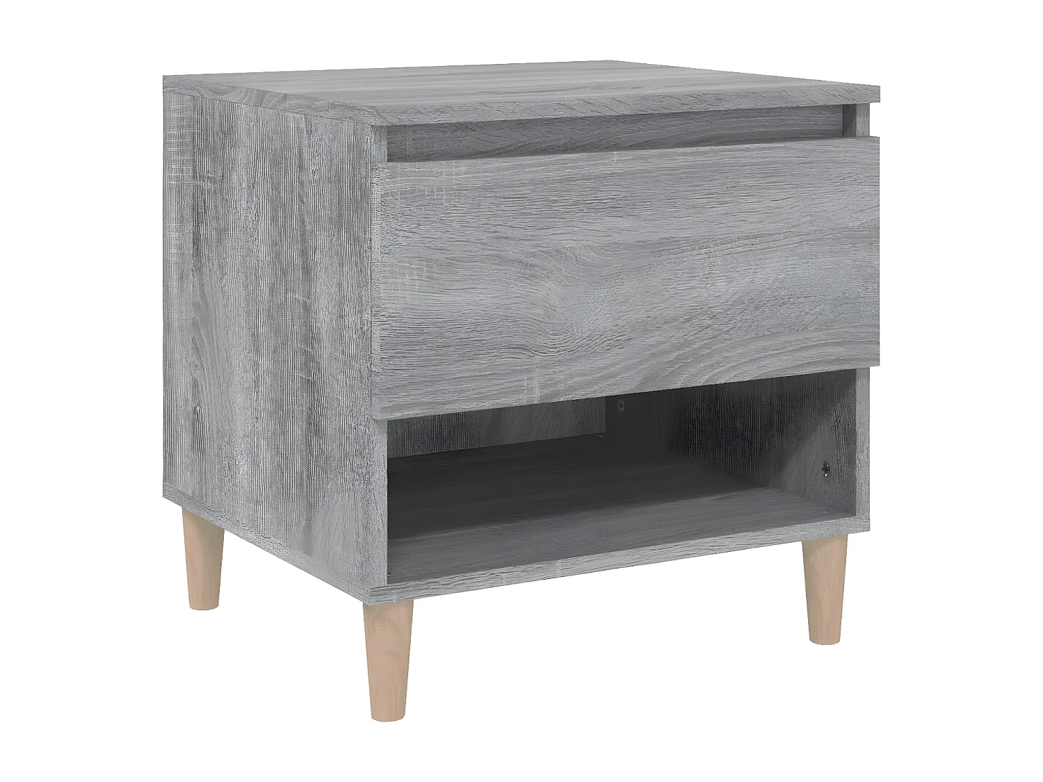 Table de chevet Sonoma gris 50x46x50 cm Bois d'ingénierie