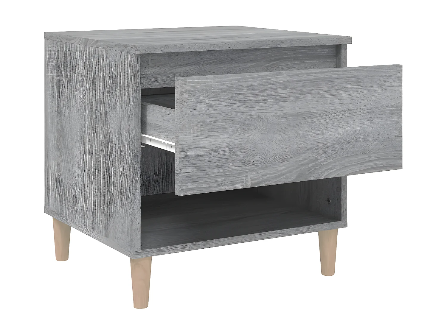 Table de chevet Sonoma gris 50x46x50 cm Bois d'ingénierie