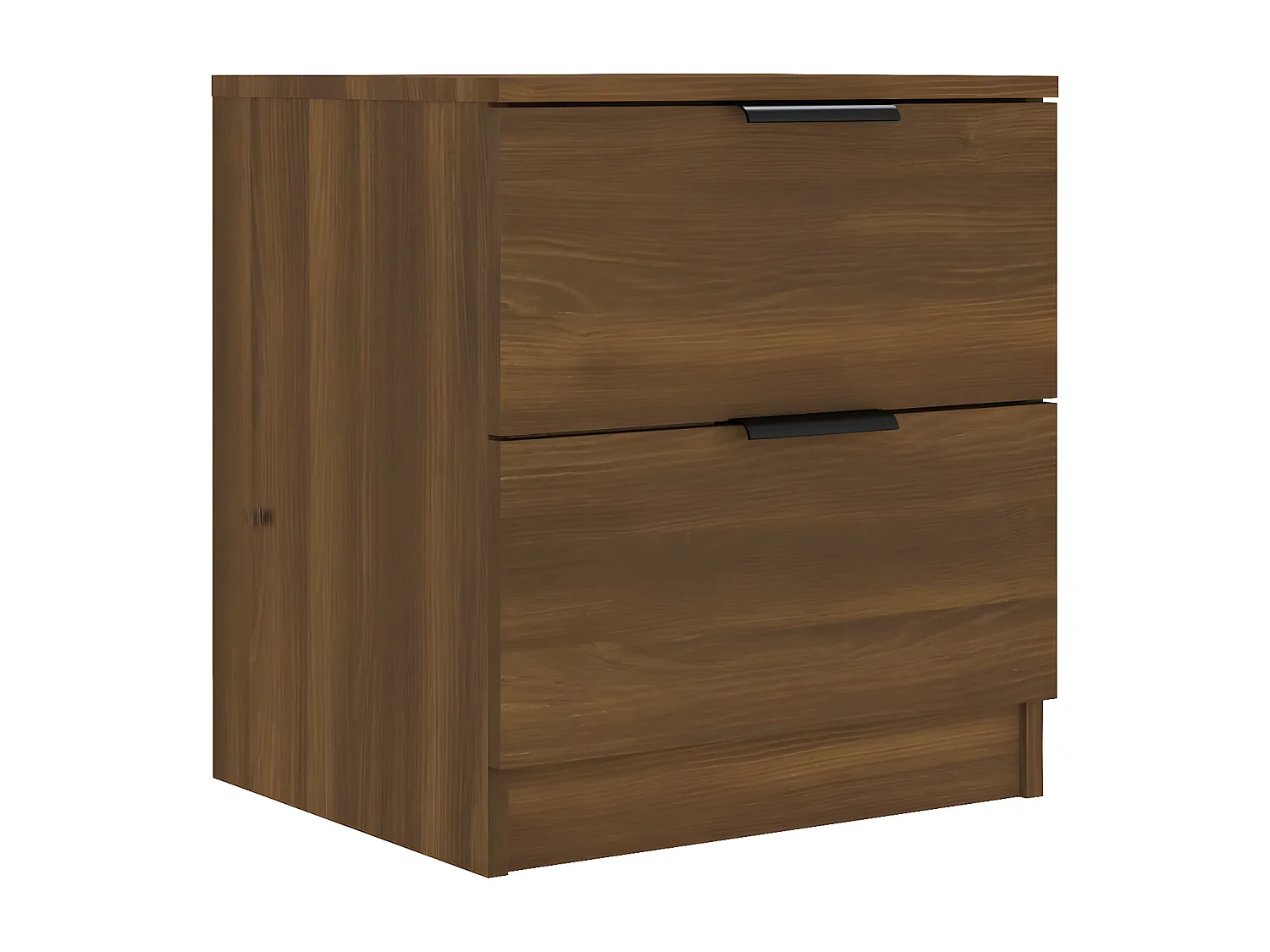 Tables de chevet 2 pièces Chêne marron Bois d'ingénierie