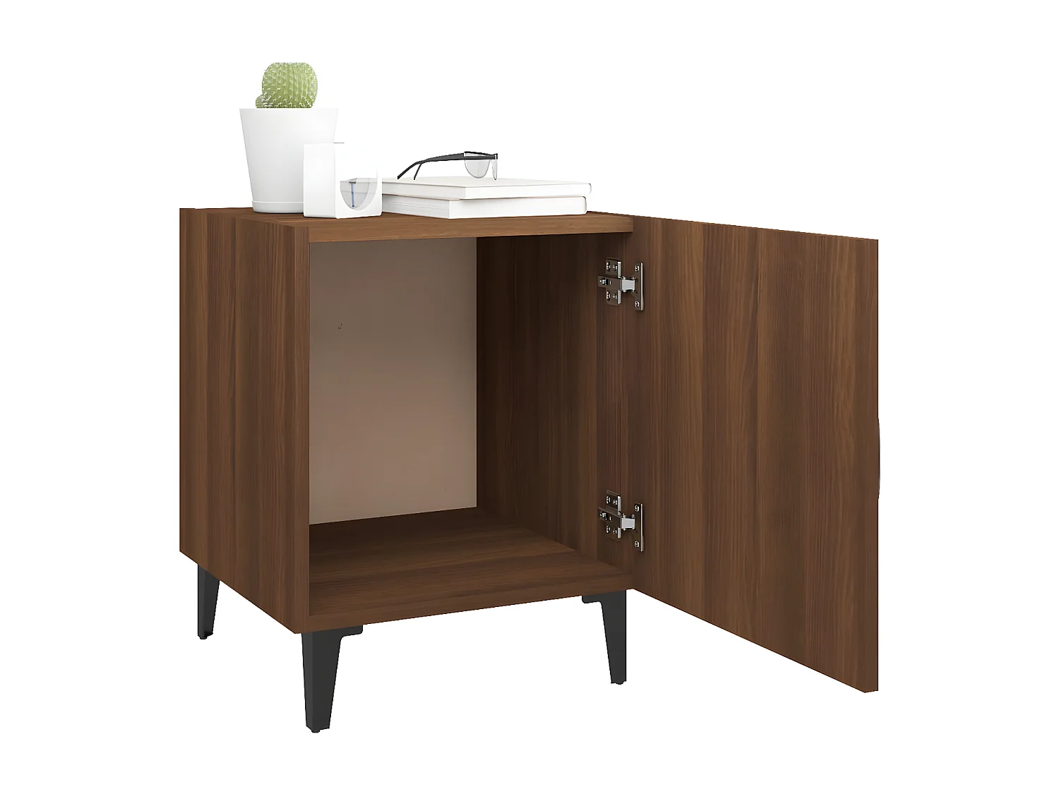 Tables de chevet 2 pièces Chêne marron Bois d'ingénierie