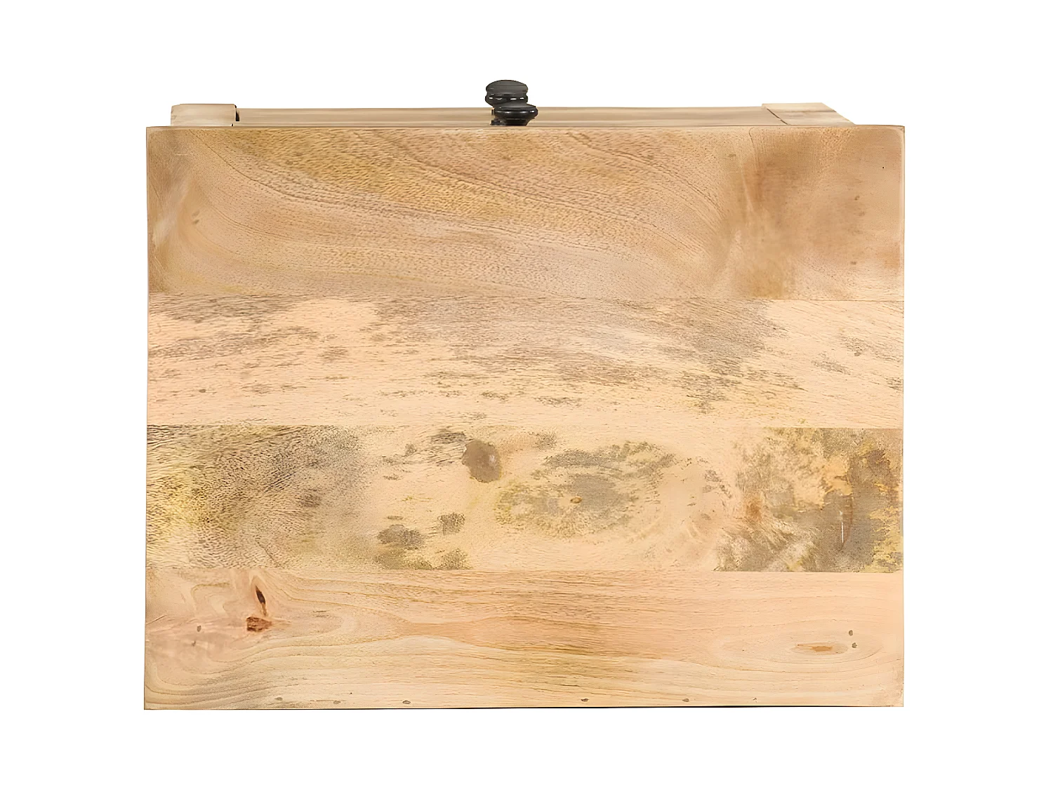 Mesita de noche de madera maciza de mango 45x35x60 cm